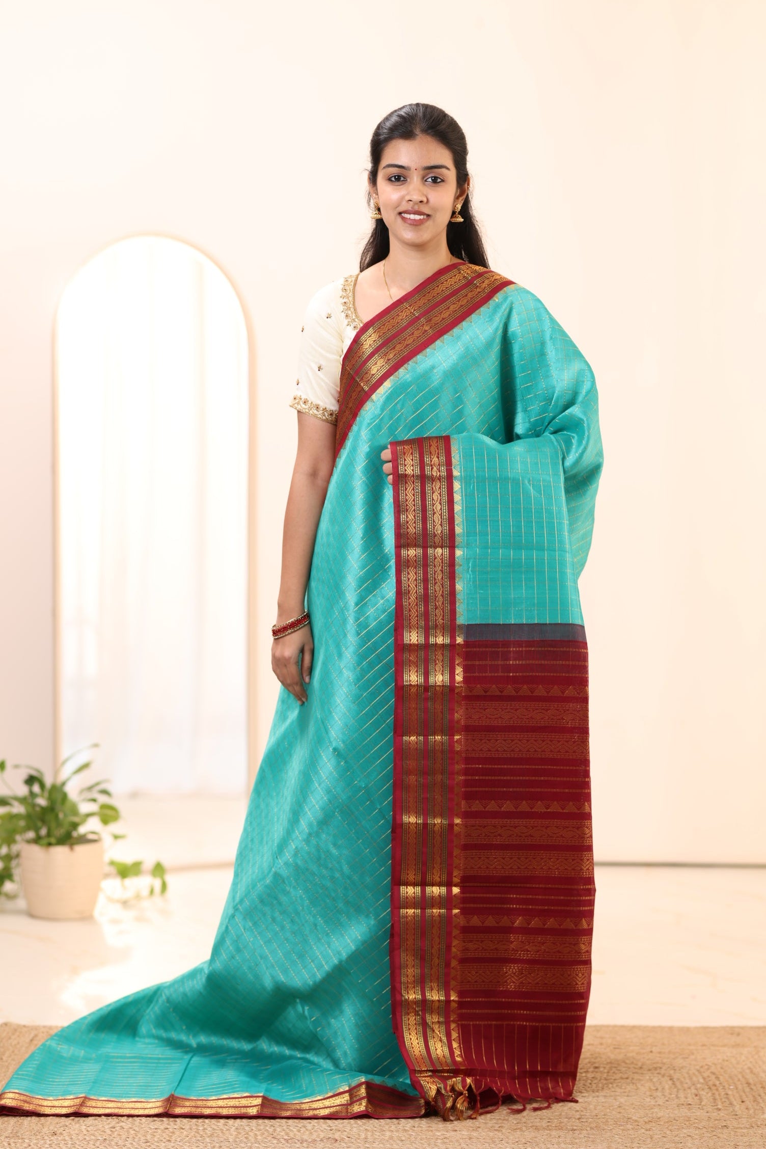 Kanchi Silk Cotton Saree A112