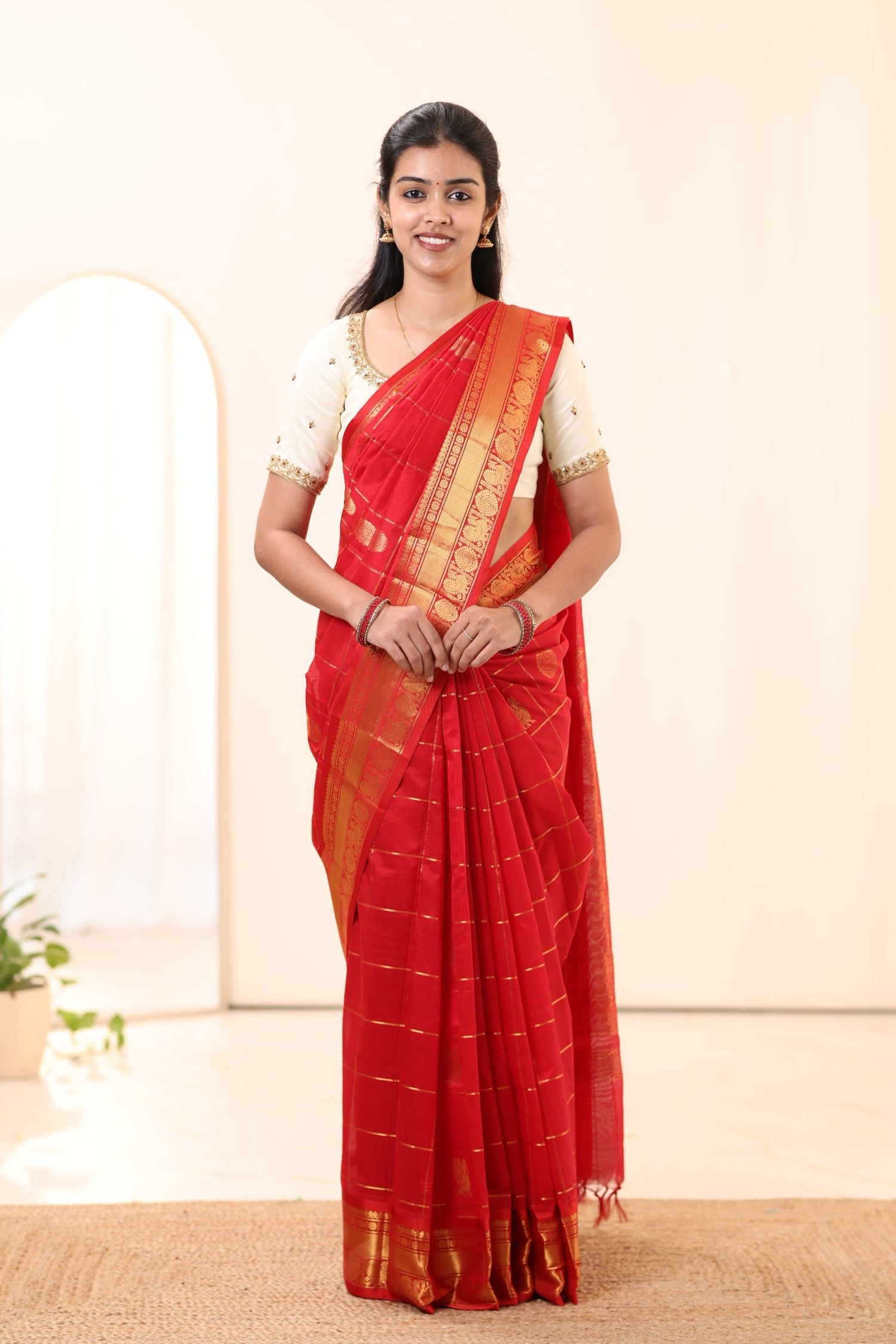 Kanchi Silk Cotton Saree A119