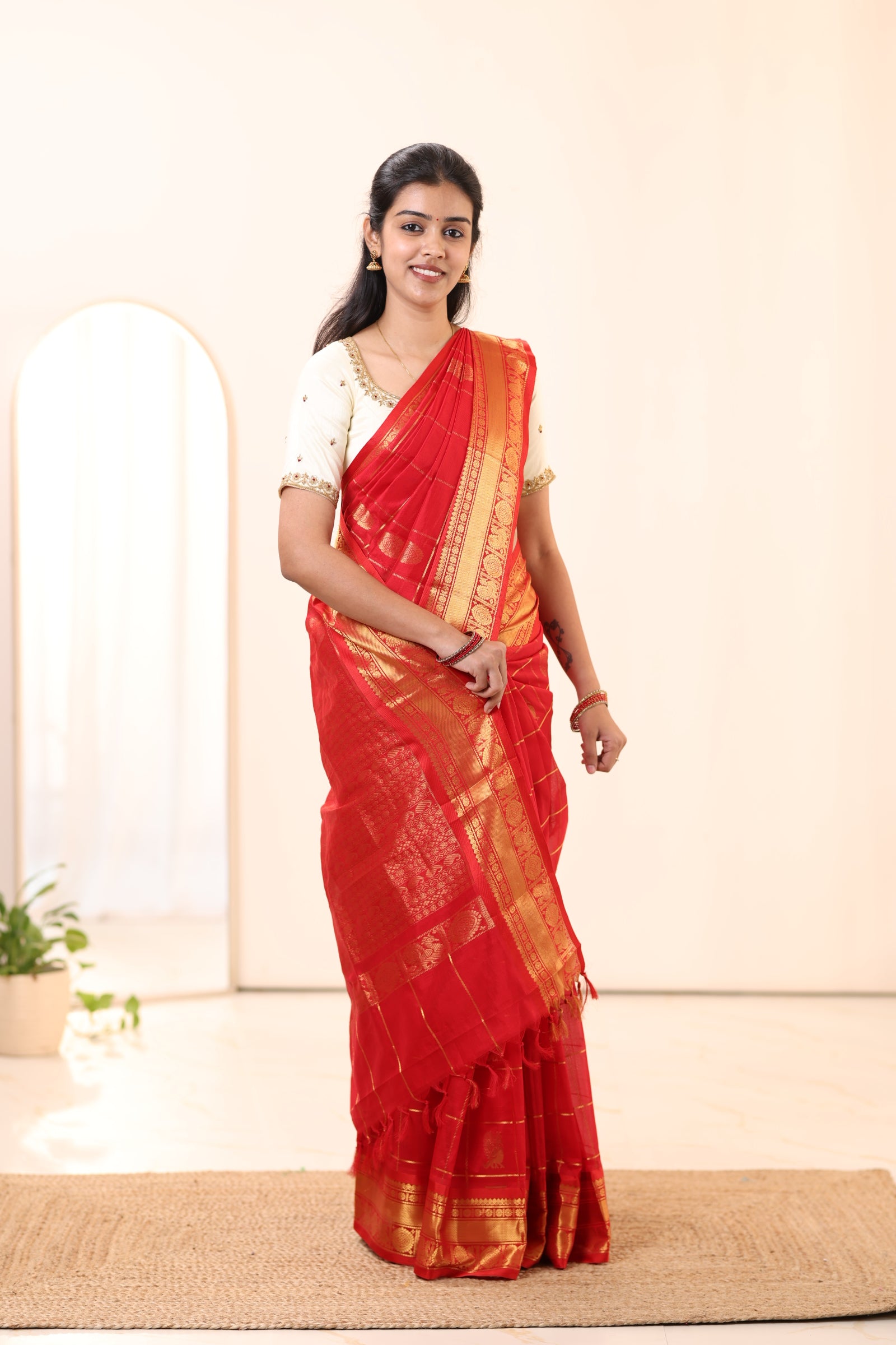 Kanchi Silk Cotton Saree A119