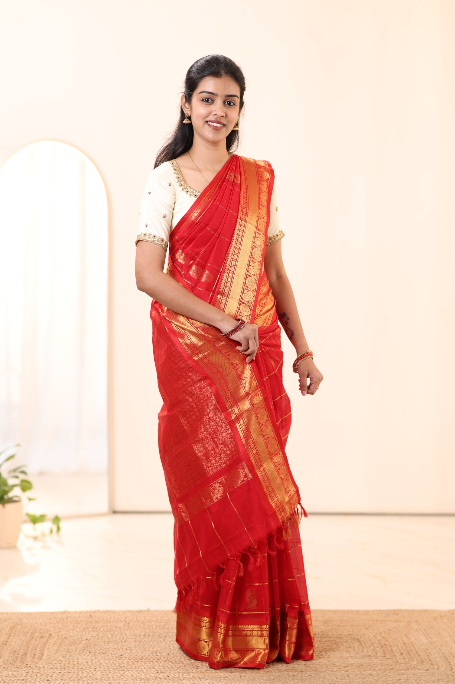 Kanchi Silk Cotton Saree A119