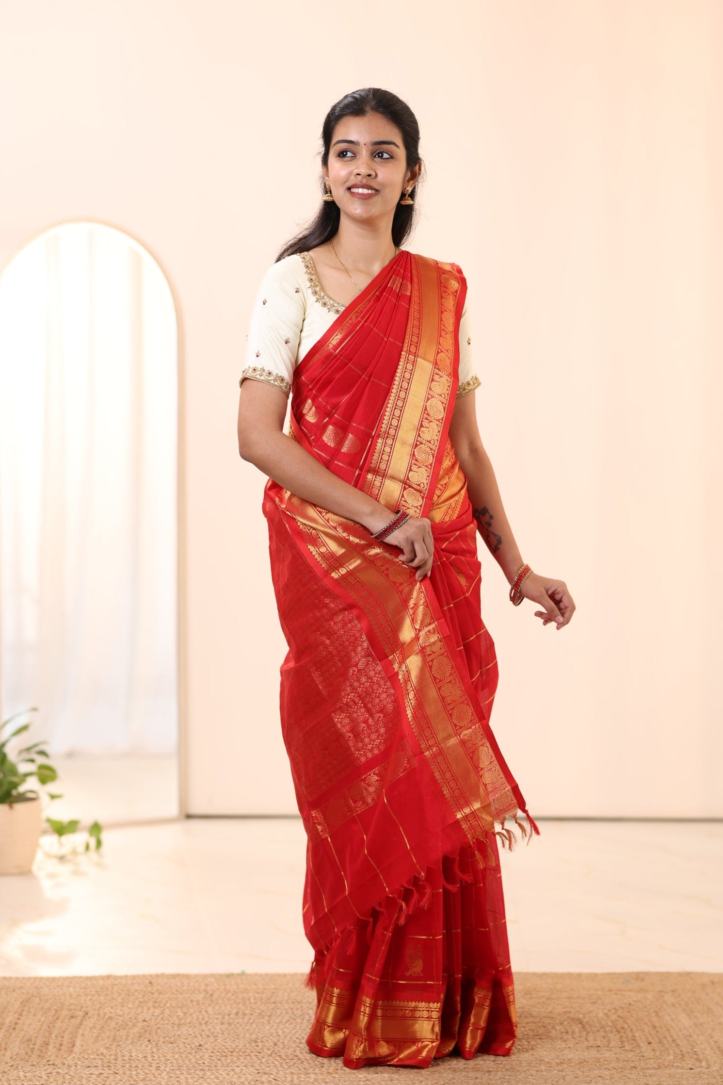 Kanchi Silk Cotton Saree A119