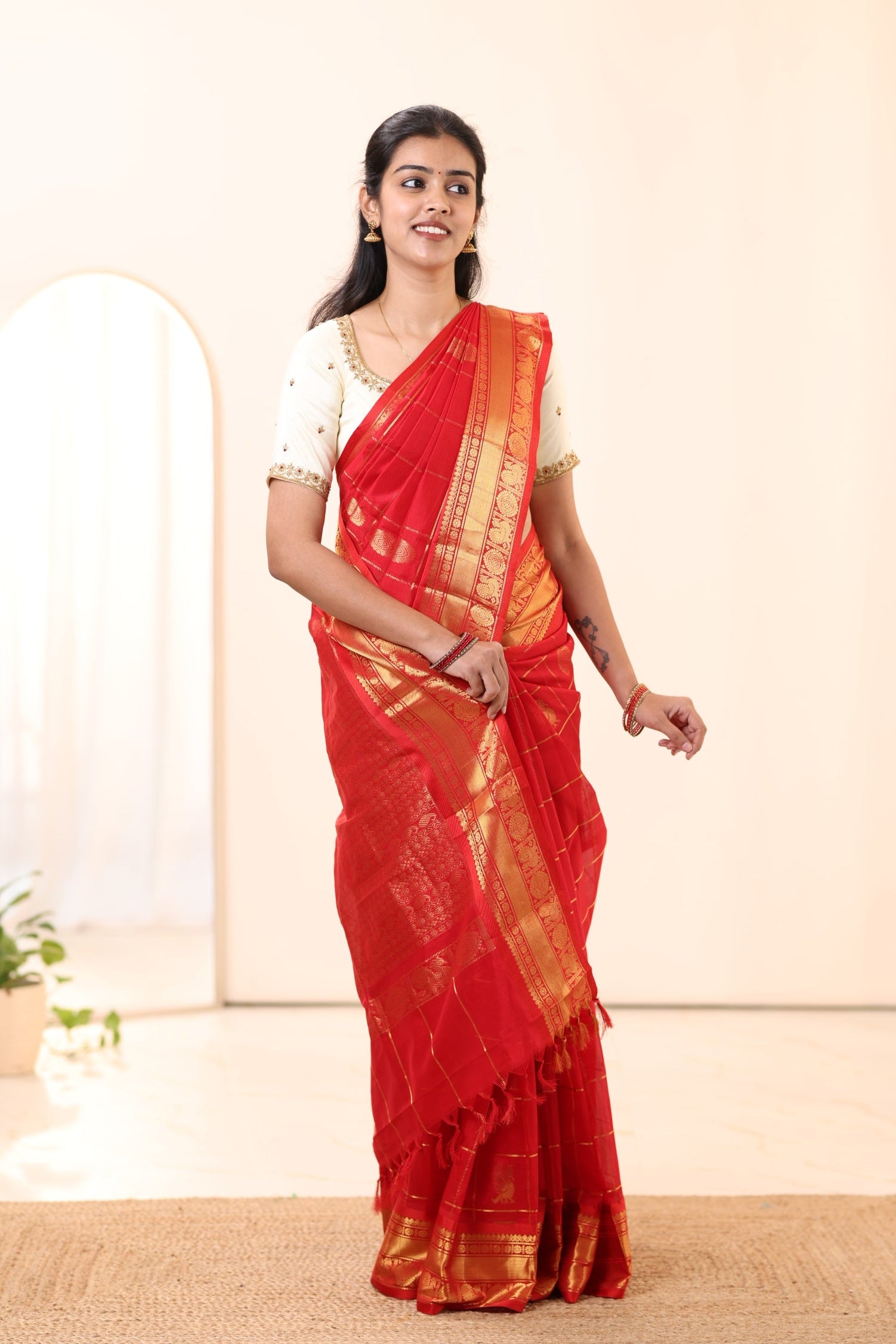Kanchi Silk Cotton Saree A119
