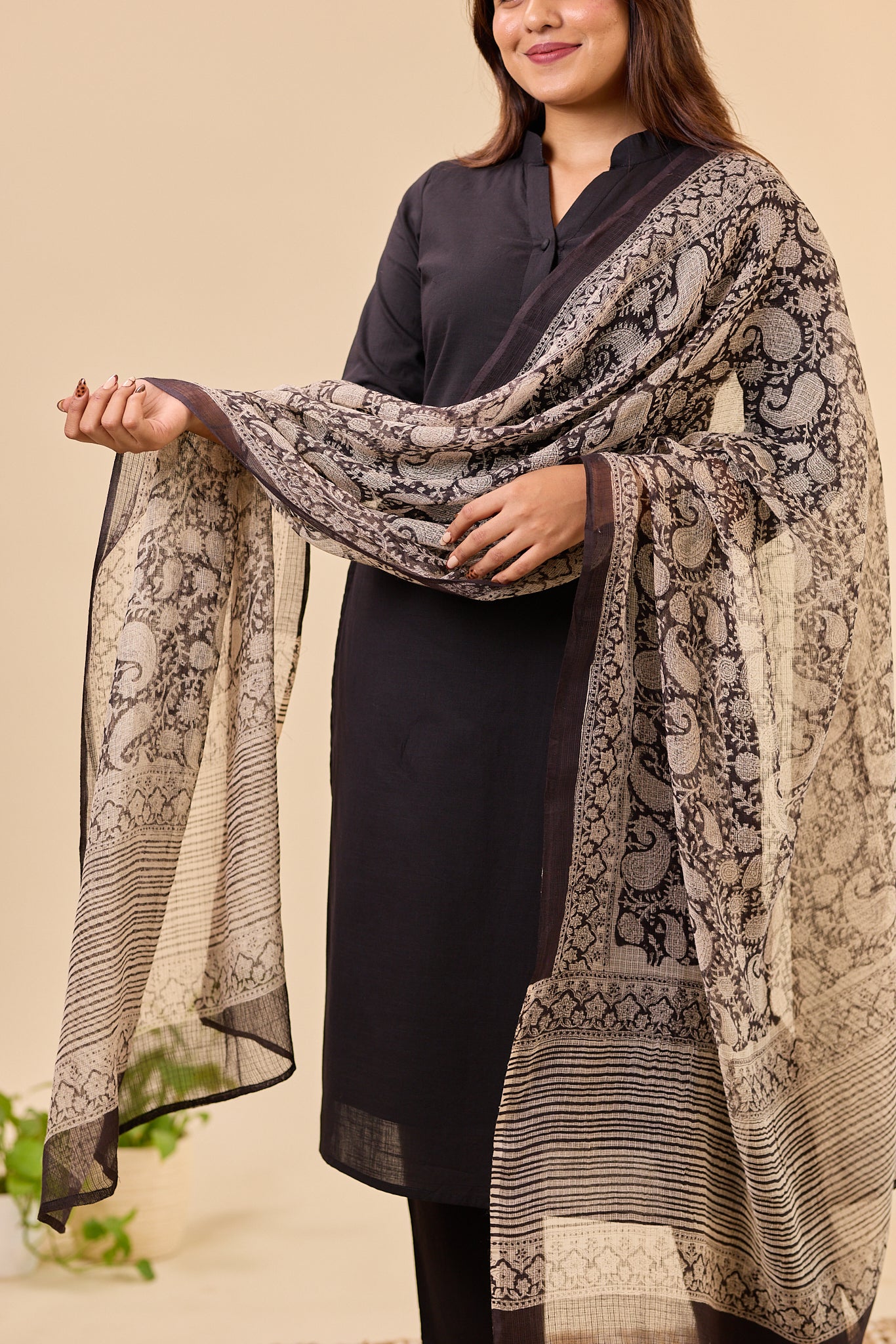Black Kota Dupatta