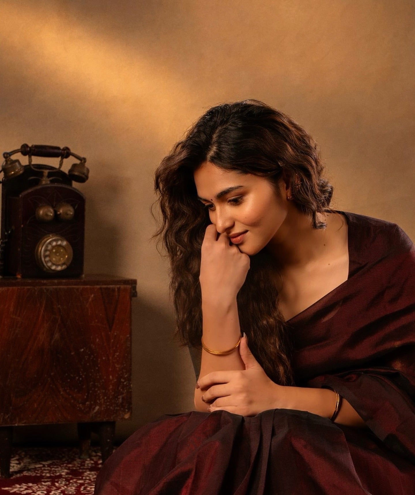 Kayadu Lohar Kanchi Silk Cotton Coffee Brown Saree