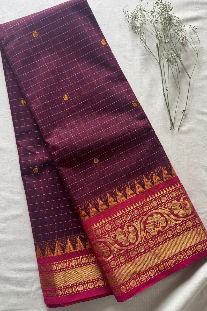 Kattam Chettinad Cotton Saree CW263