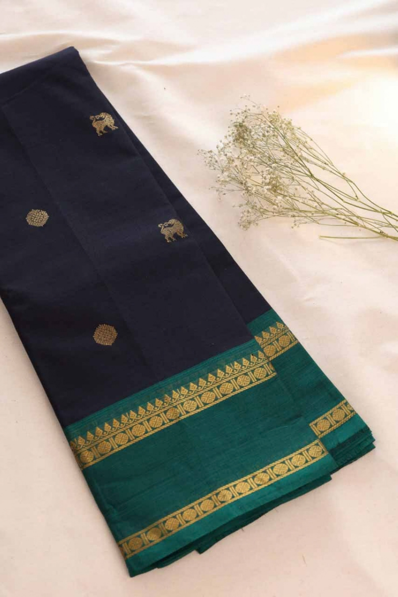 Butta Chettinad Cotton Saree CW482