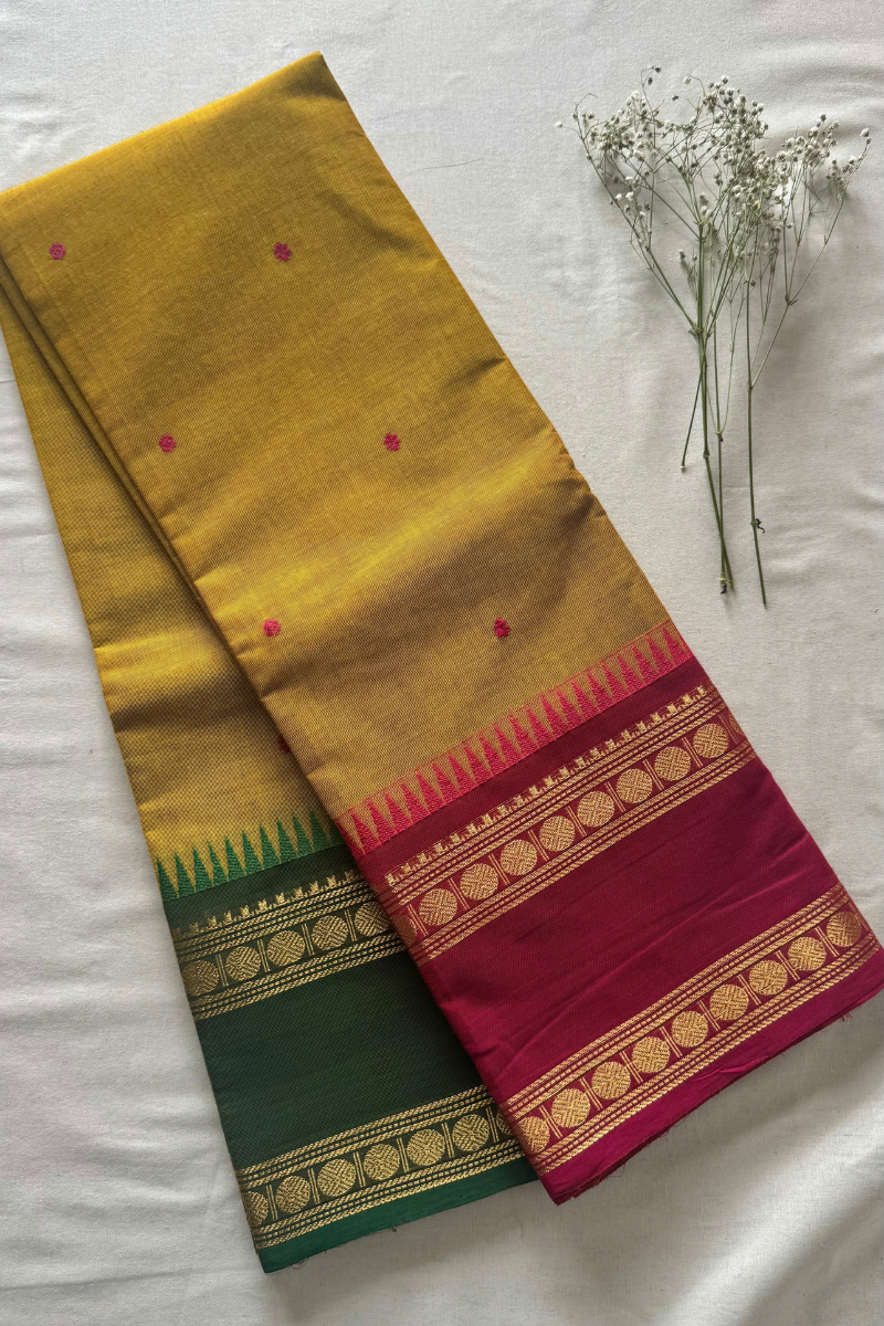 Butta Chettinad Cotton Saree CW266