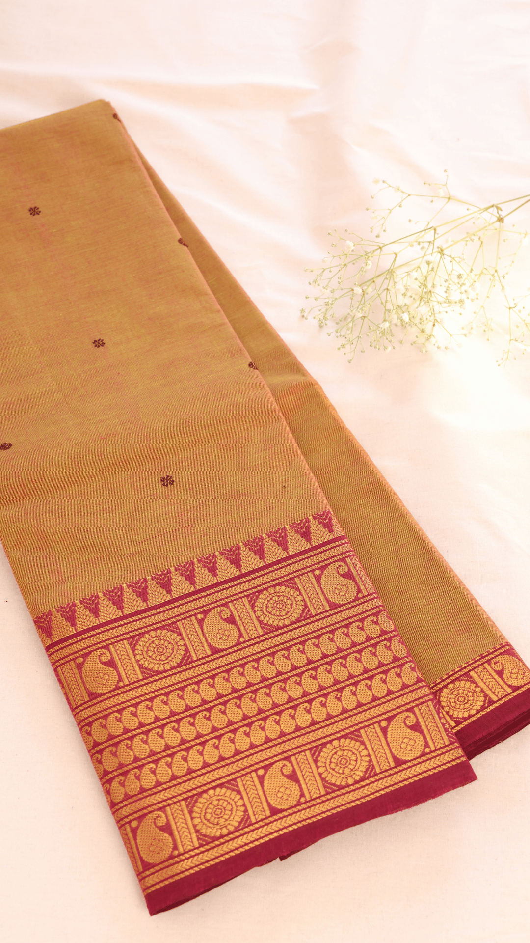 Butta Chettinad Cotton Saree CW187