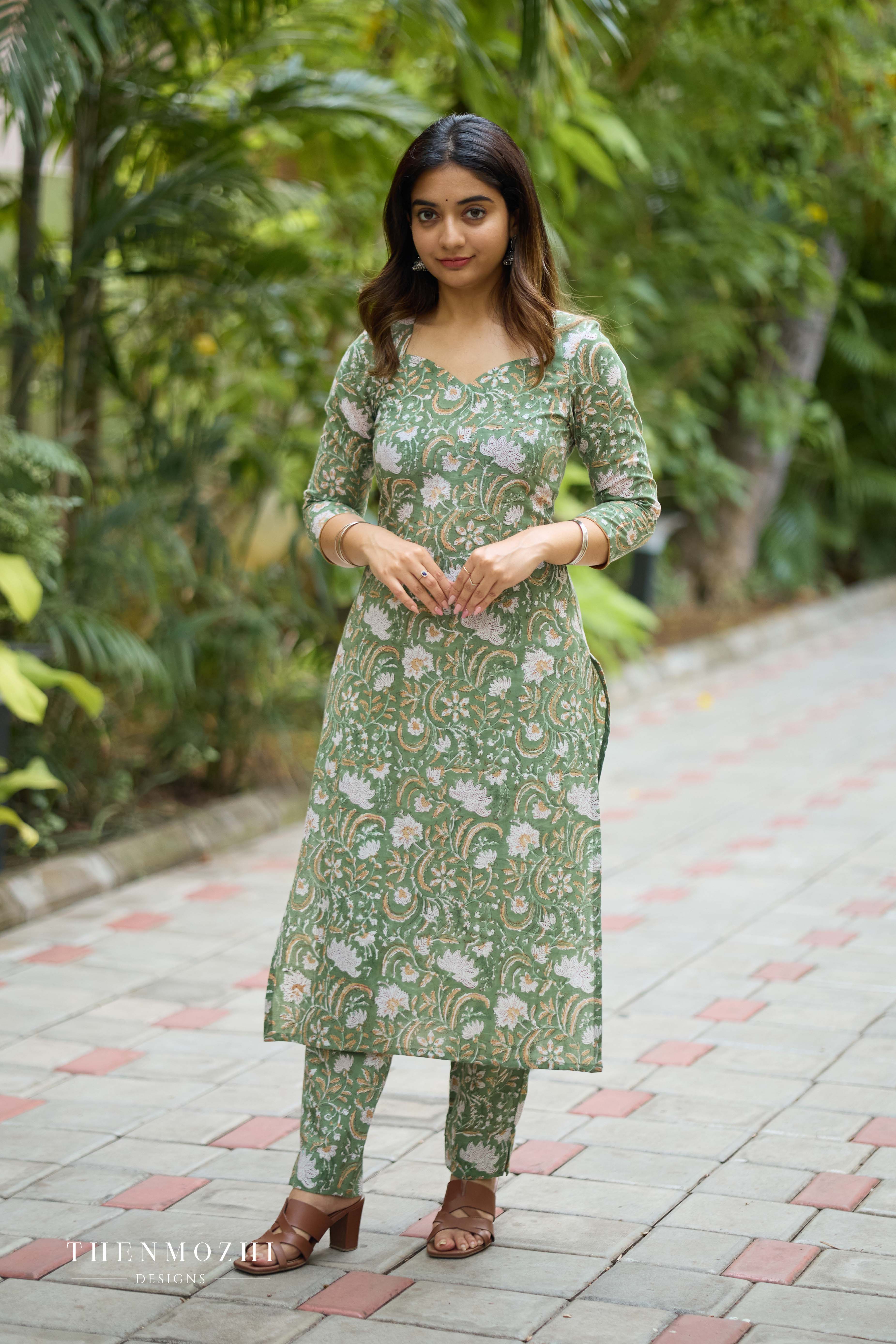 Sea Green Printed Co-ord Set