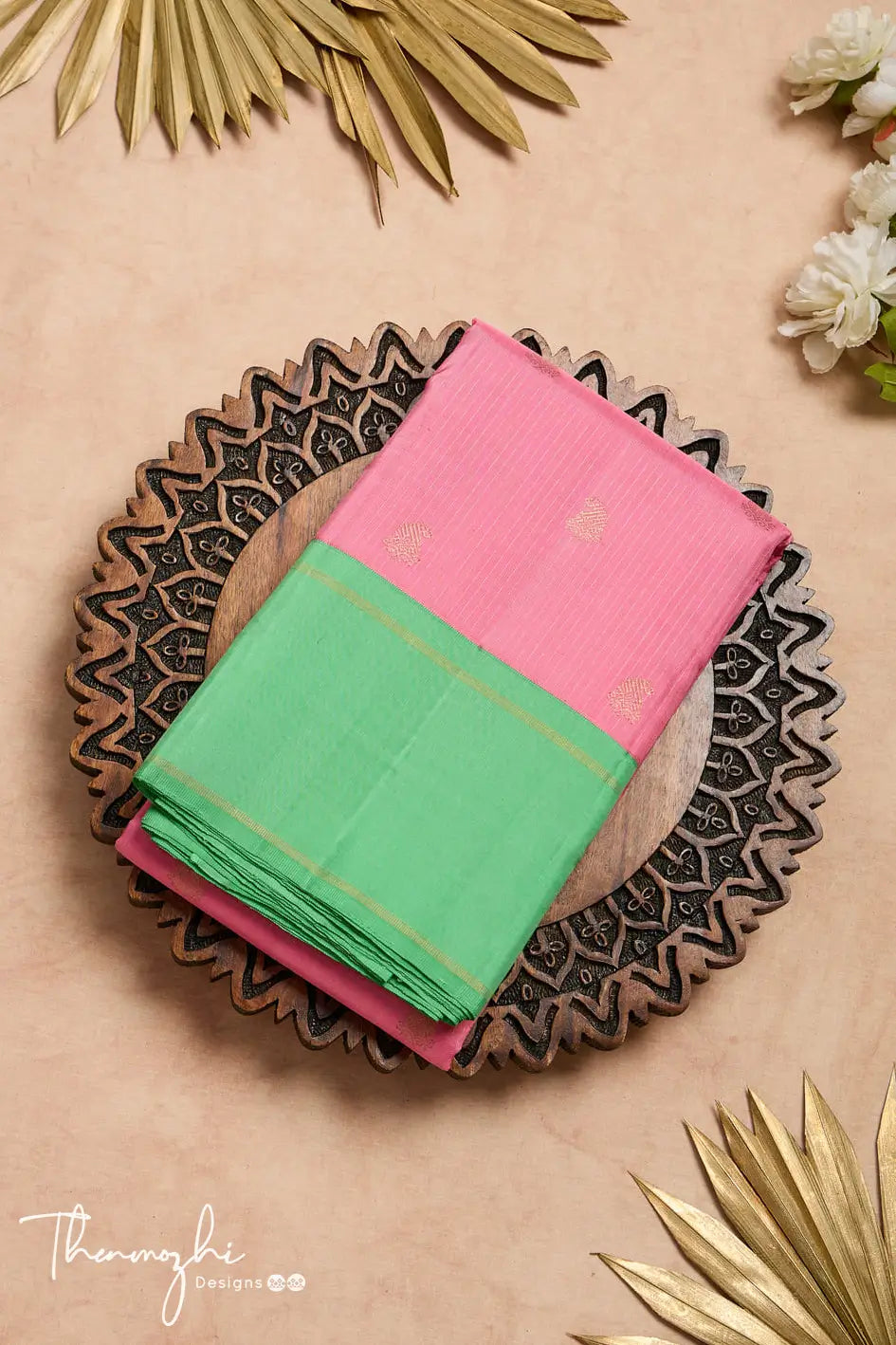 Candy Pink Pure Silk Kanjivaram Saree