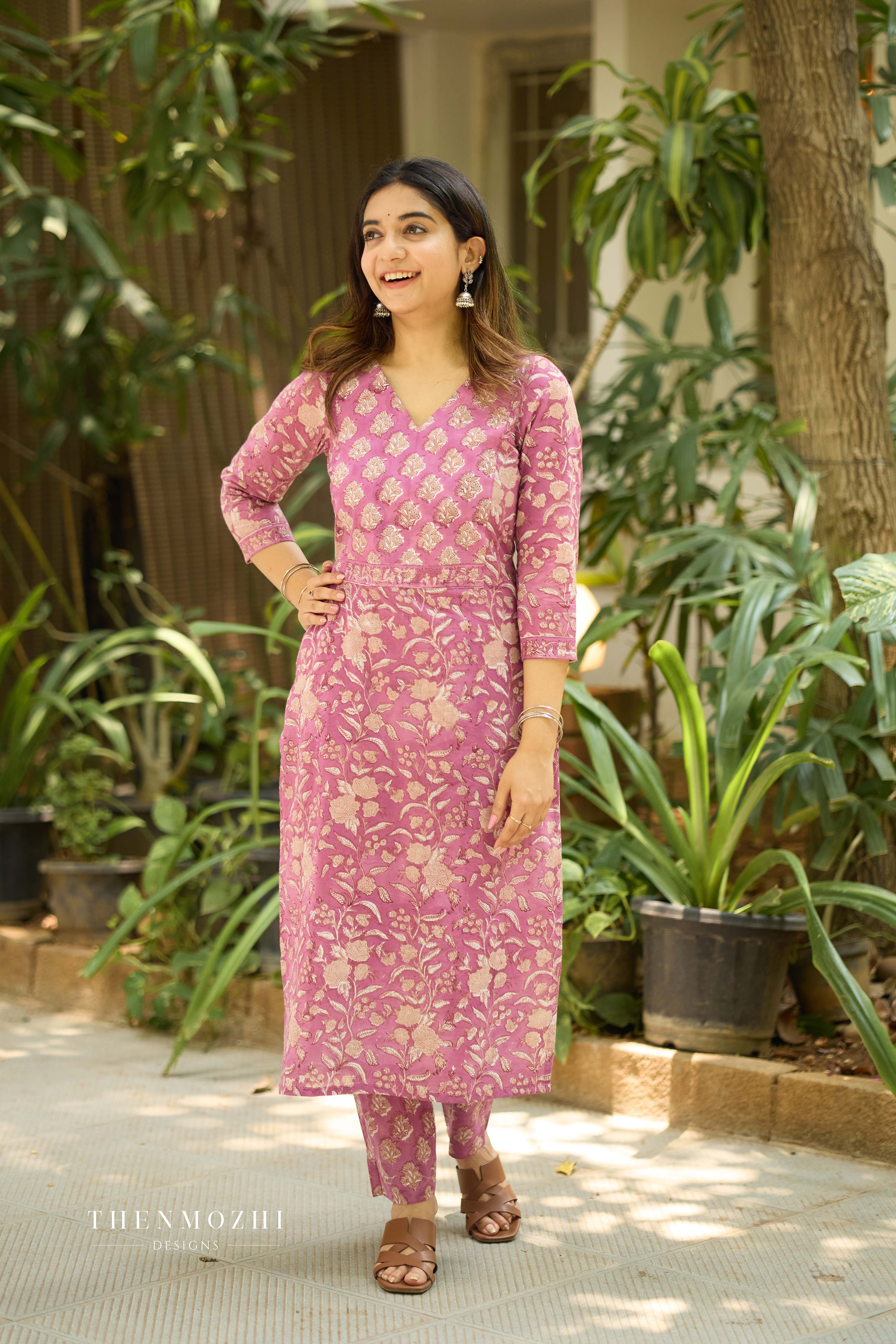 Onion Pink Printed Co-ord Set