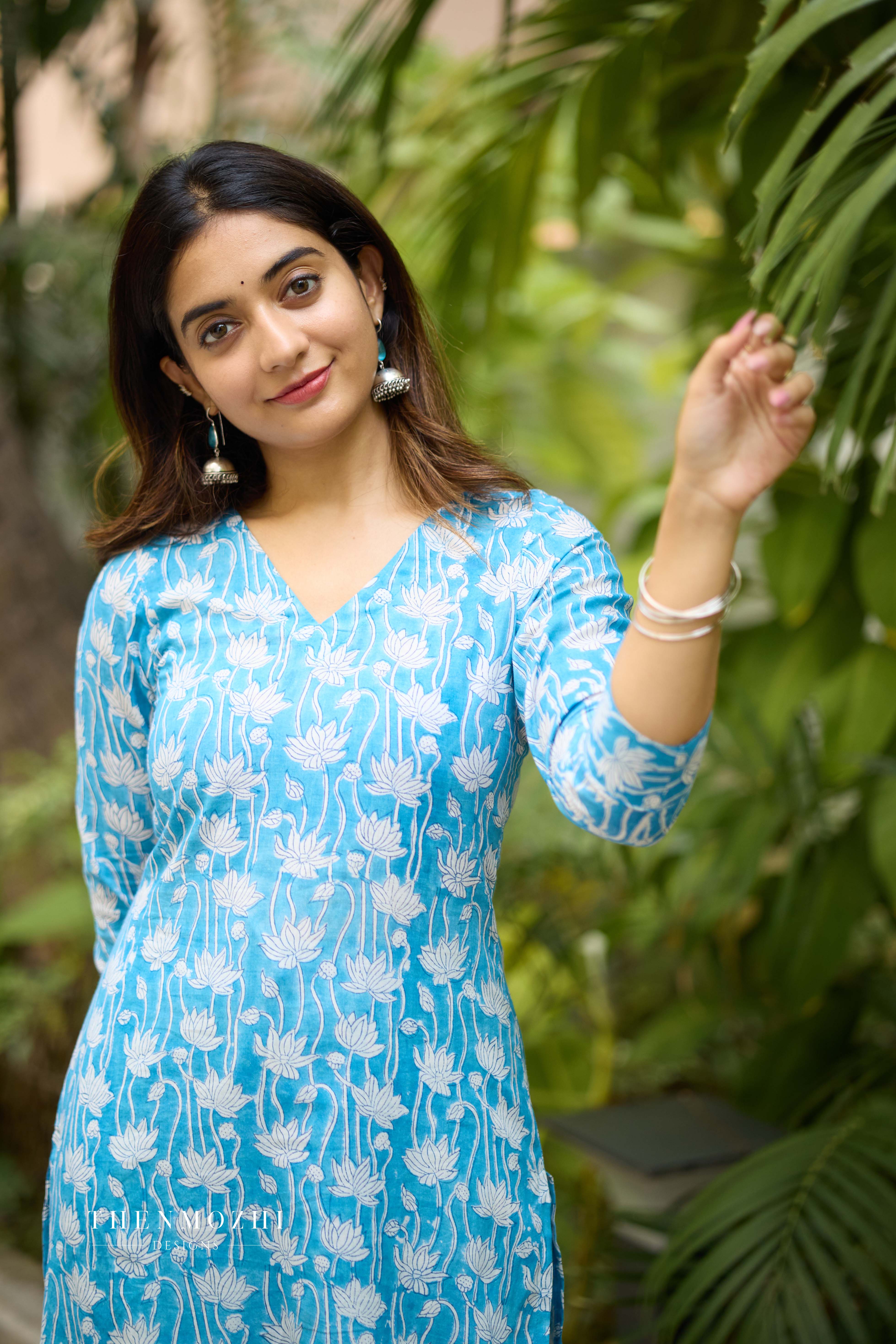 Sky Blue Printed Co-ord Set