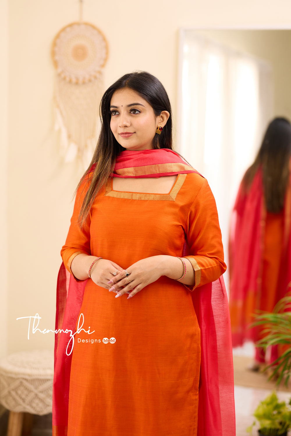 Maheshwari Silk Cotton Suit 04