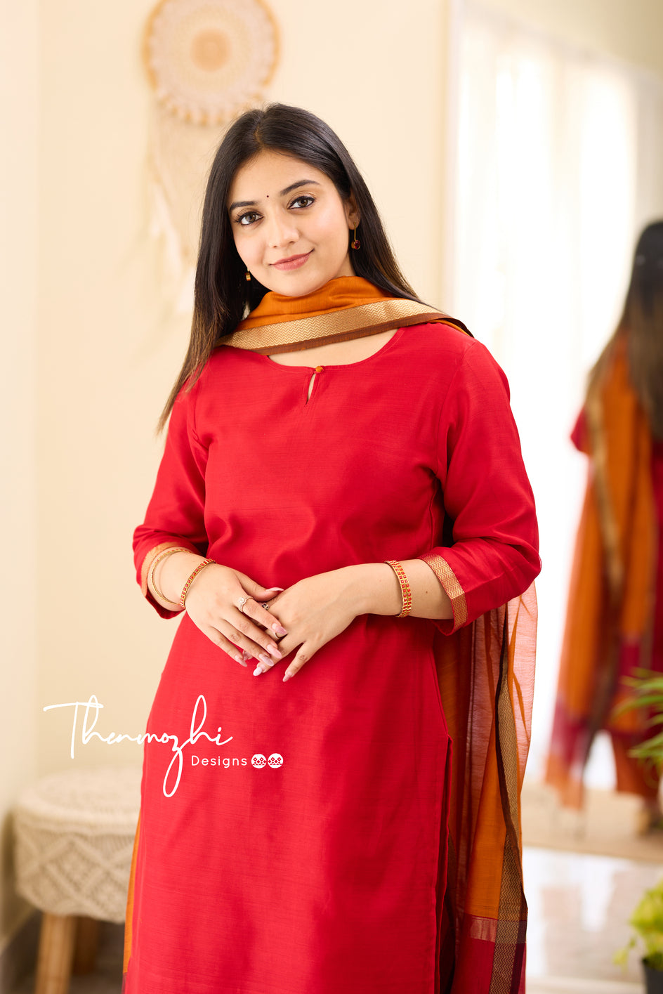 Maheshwari Silk Cotton Suit 06