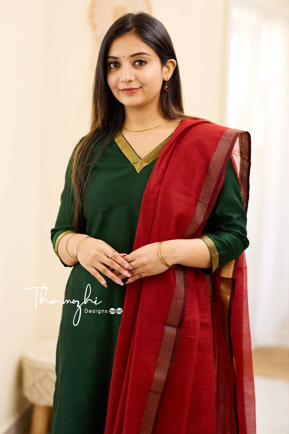 Maheshwari Silk Cotton Suit 14