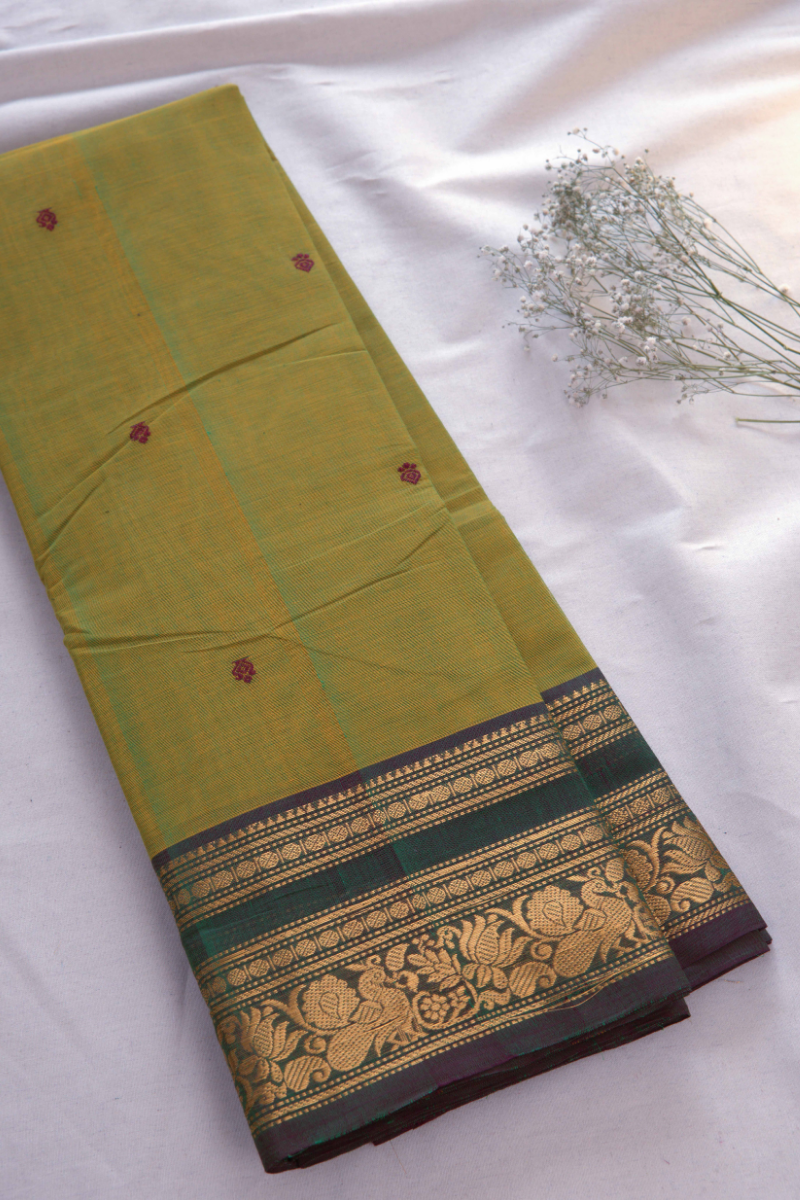 Butta Chettinad Cotton Saree CW457
