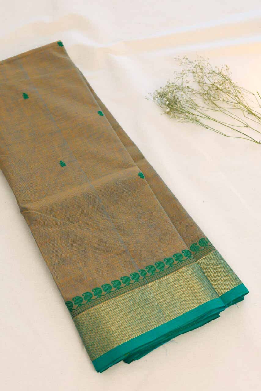 Butta Chettinad Cotton Saree CW351