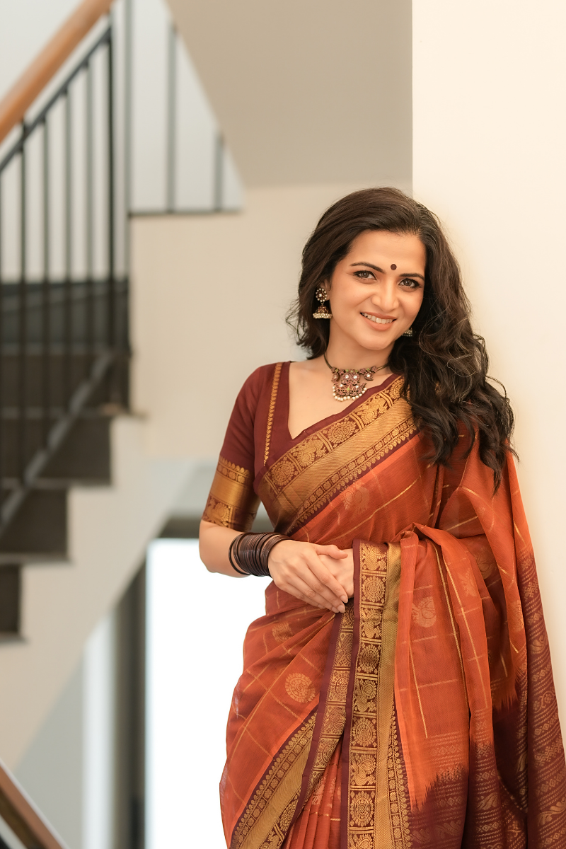 DD Kanchi Silk Cotton Saree