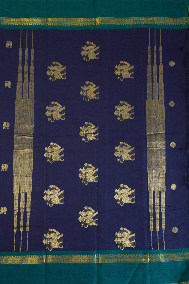 Butta Chettinad Cotton Saree CW484