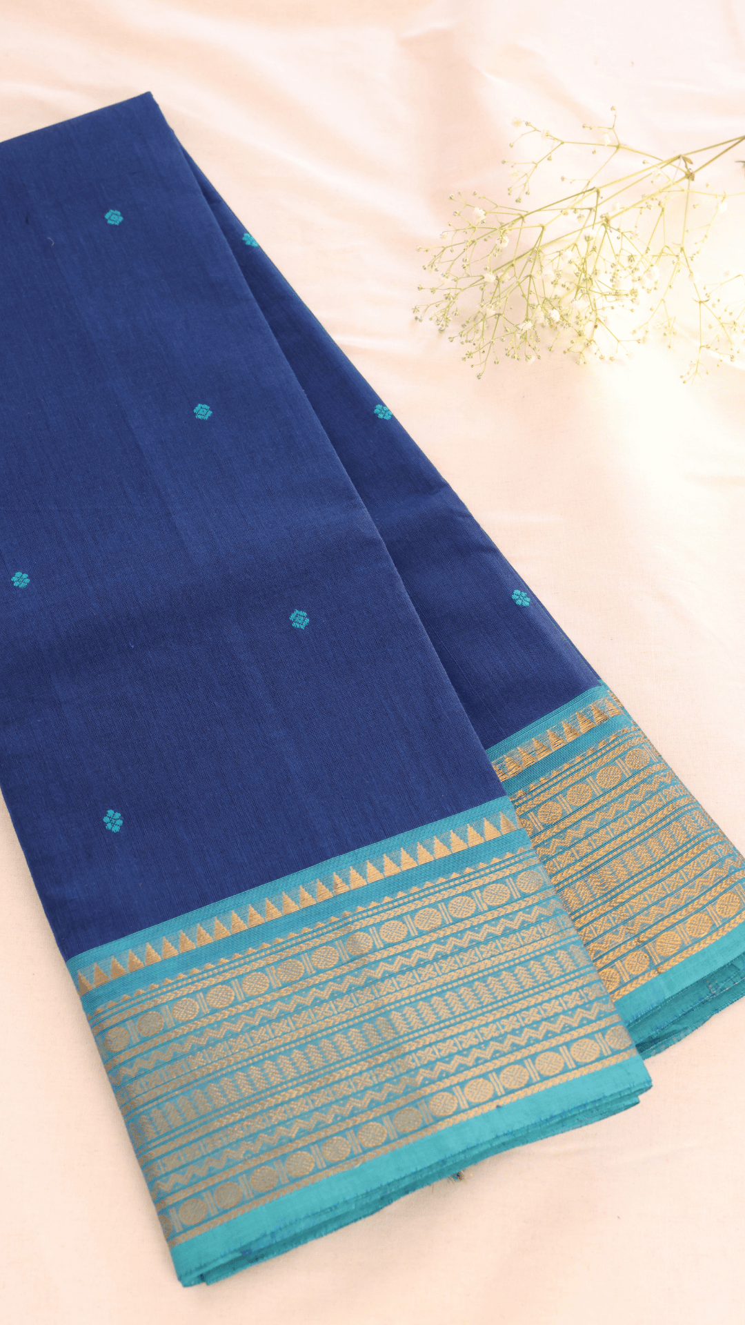 Butta Chettinad Cotton Saree CW181