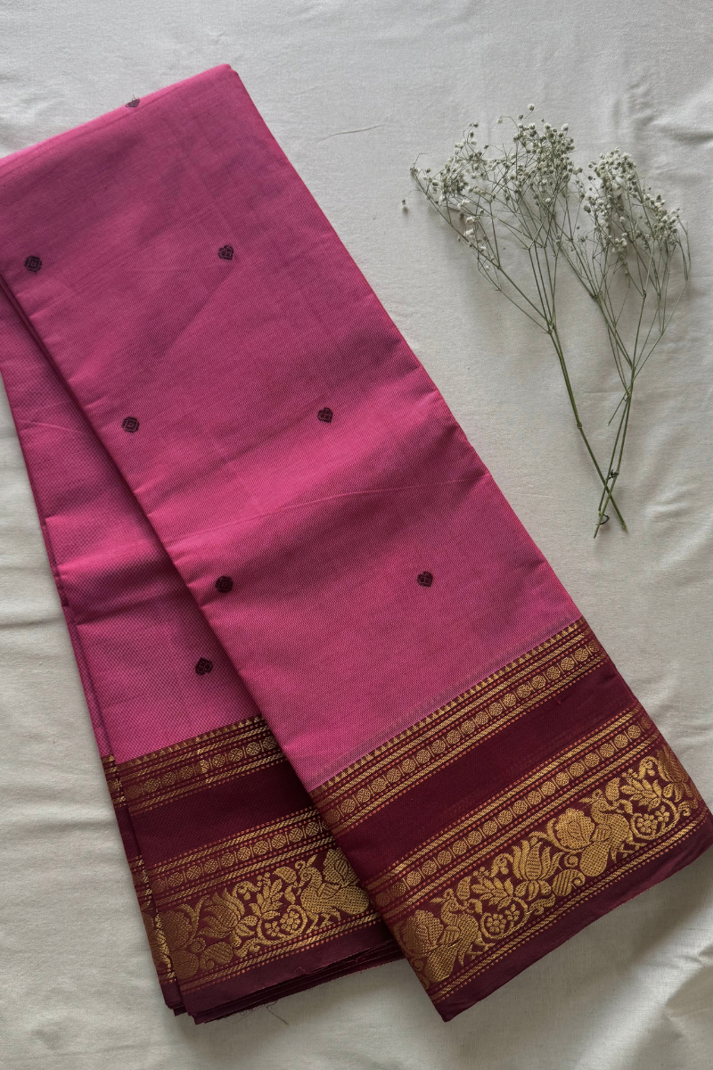 Butta Chettinad Cotton Saree CW275