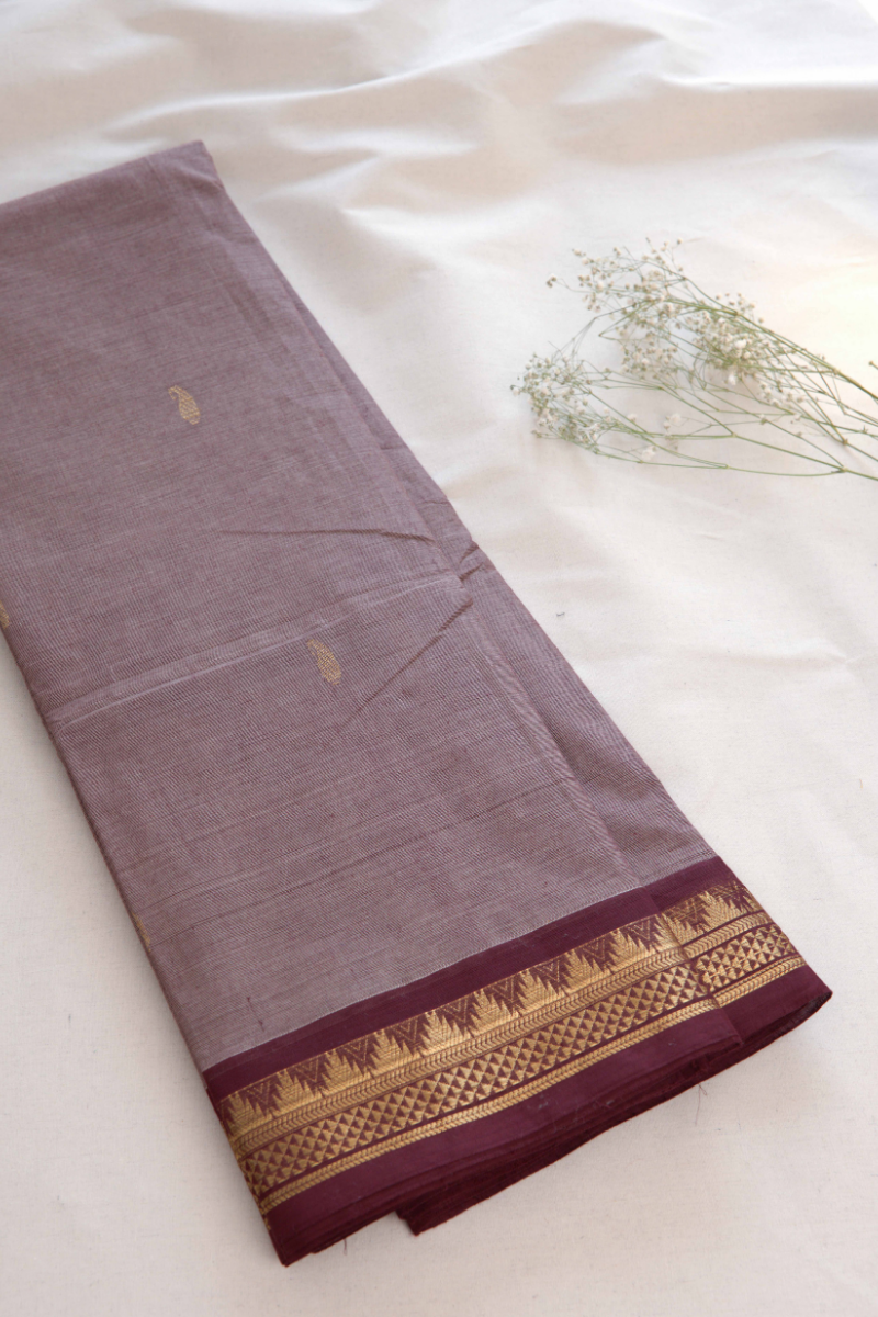 Butta Chettinad Cotton Saree CW340
