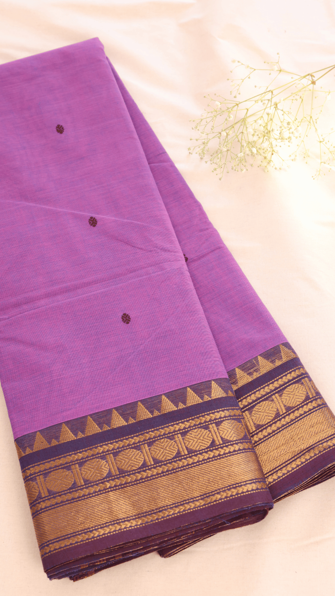 Butta Chettinad Cotton Saree CW177