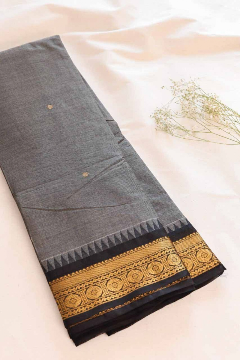 Butta Chettinad Cotton Saree CW342