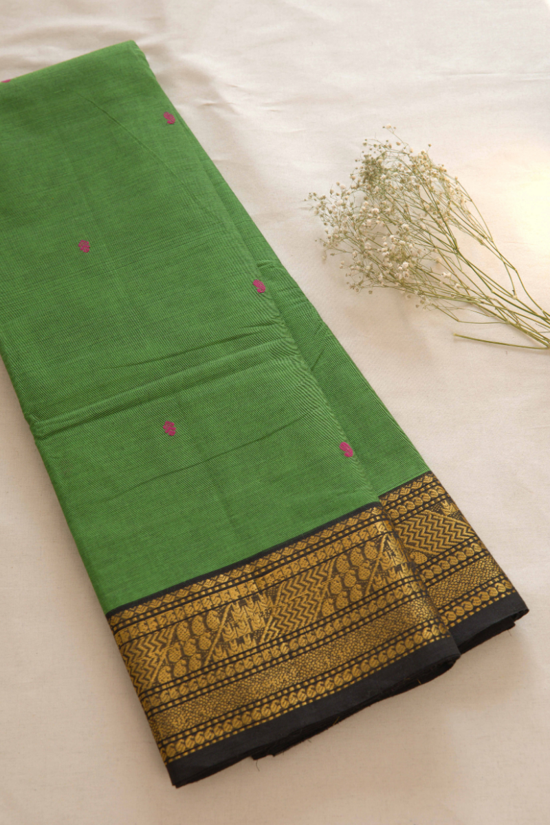 Butta Chettinad Cotton Saree CW495