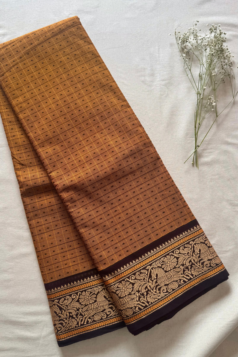 Kattam Chettinad Cotton Saree CW281