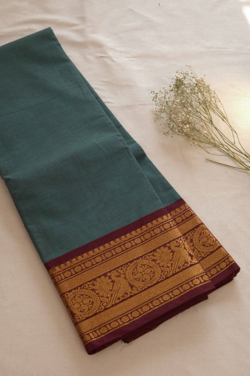 Butta Chettinad Cotton Saree CW499