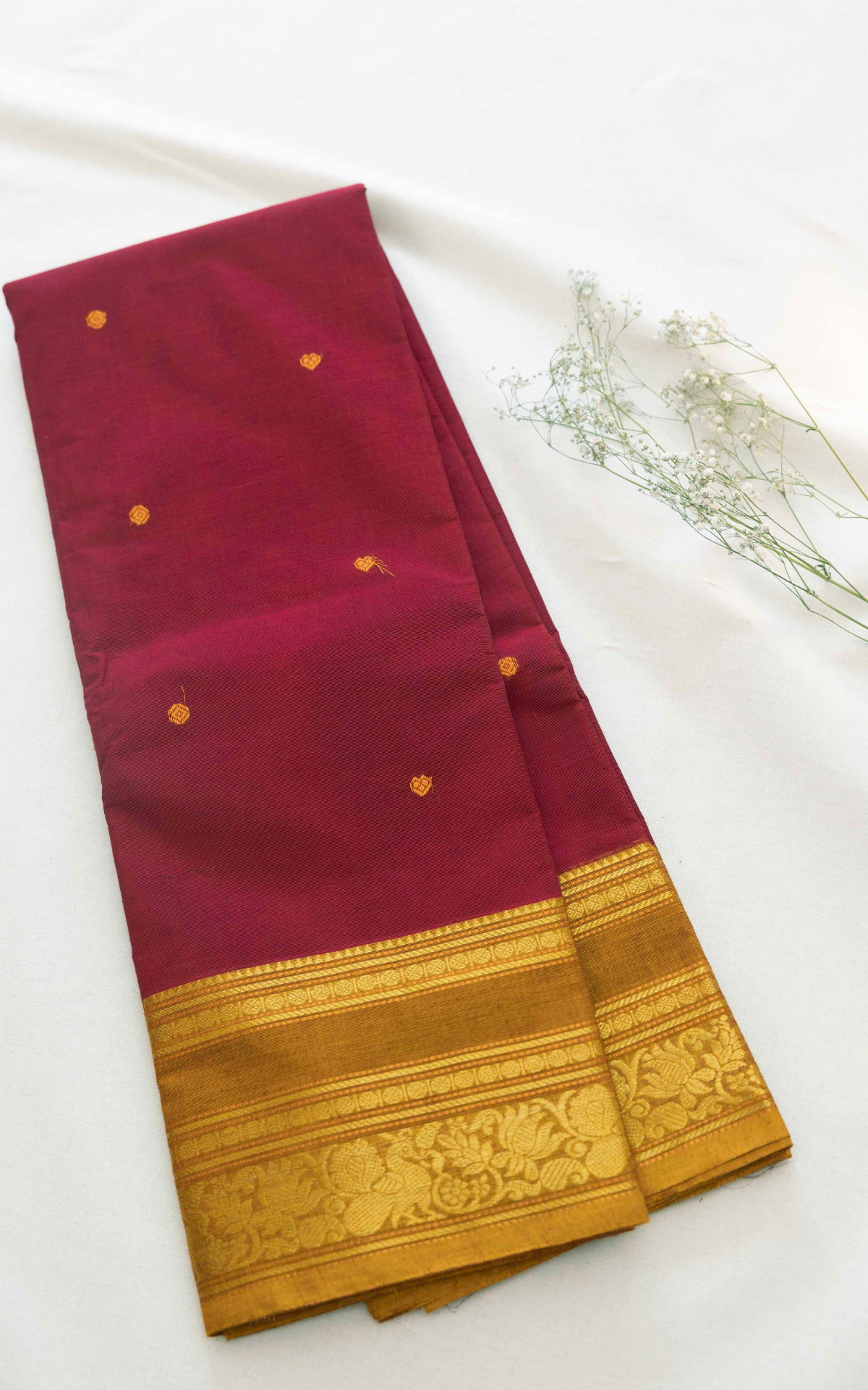 Butta Chettinad Cotton Saree CW509