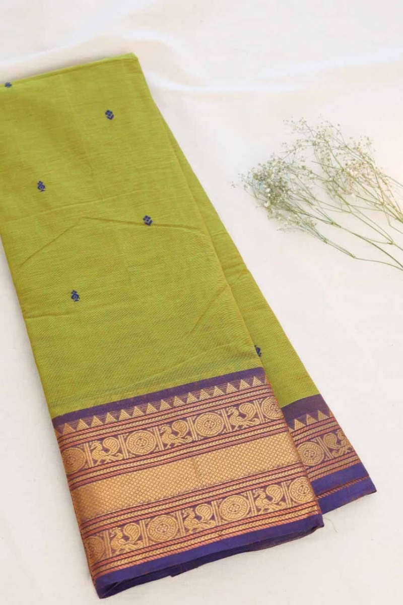Butta Chettinad Cotton Saree CW368