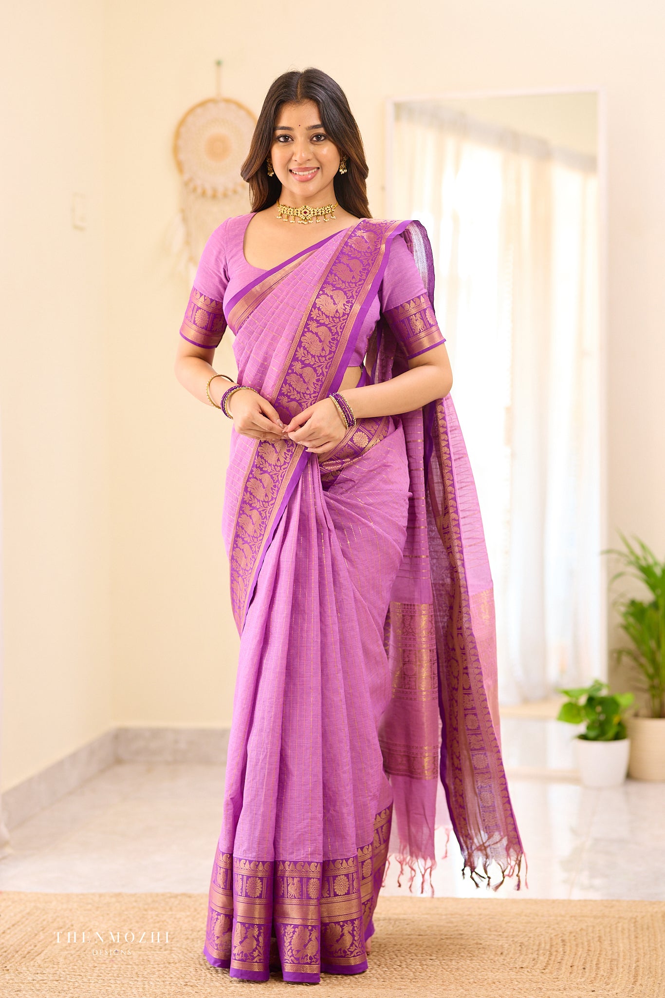 Candy Floss Chettinad Cotton Saree