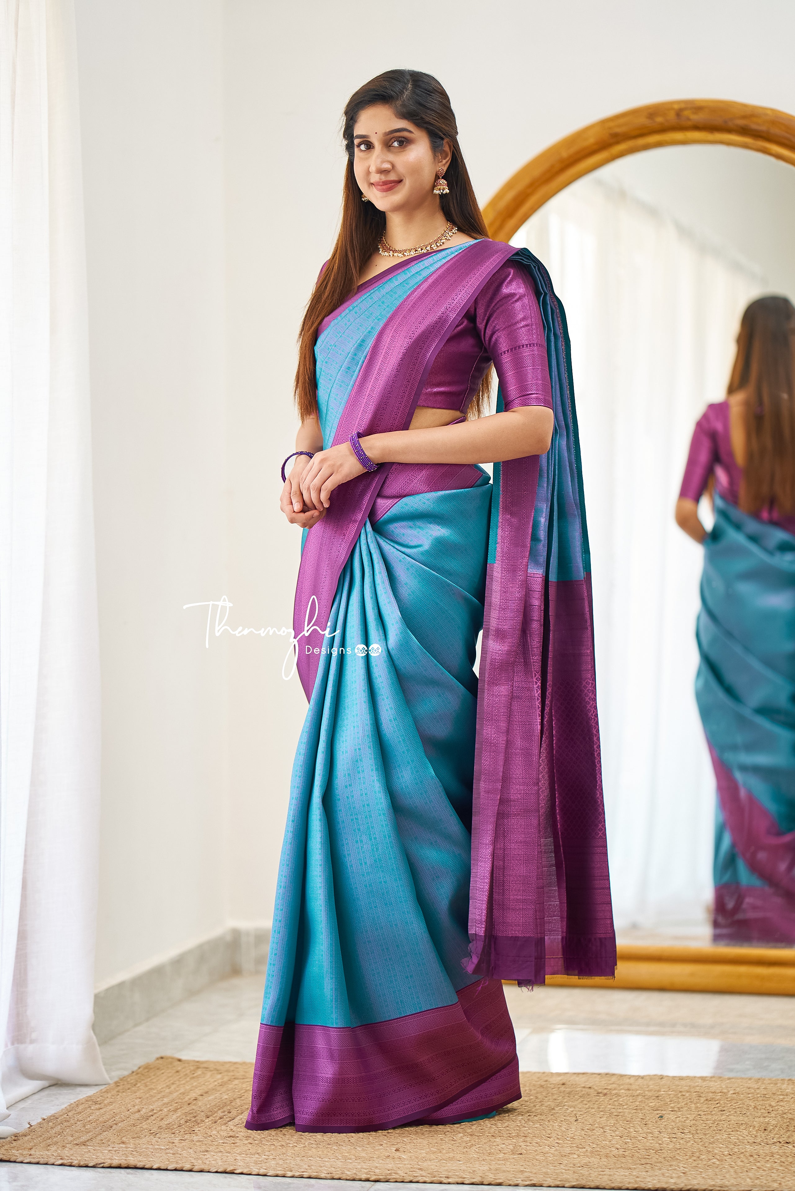 Nakshatra ( Teal Green & Purple)