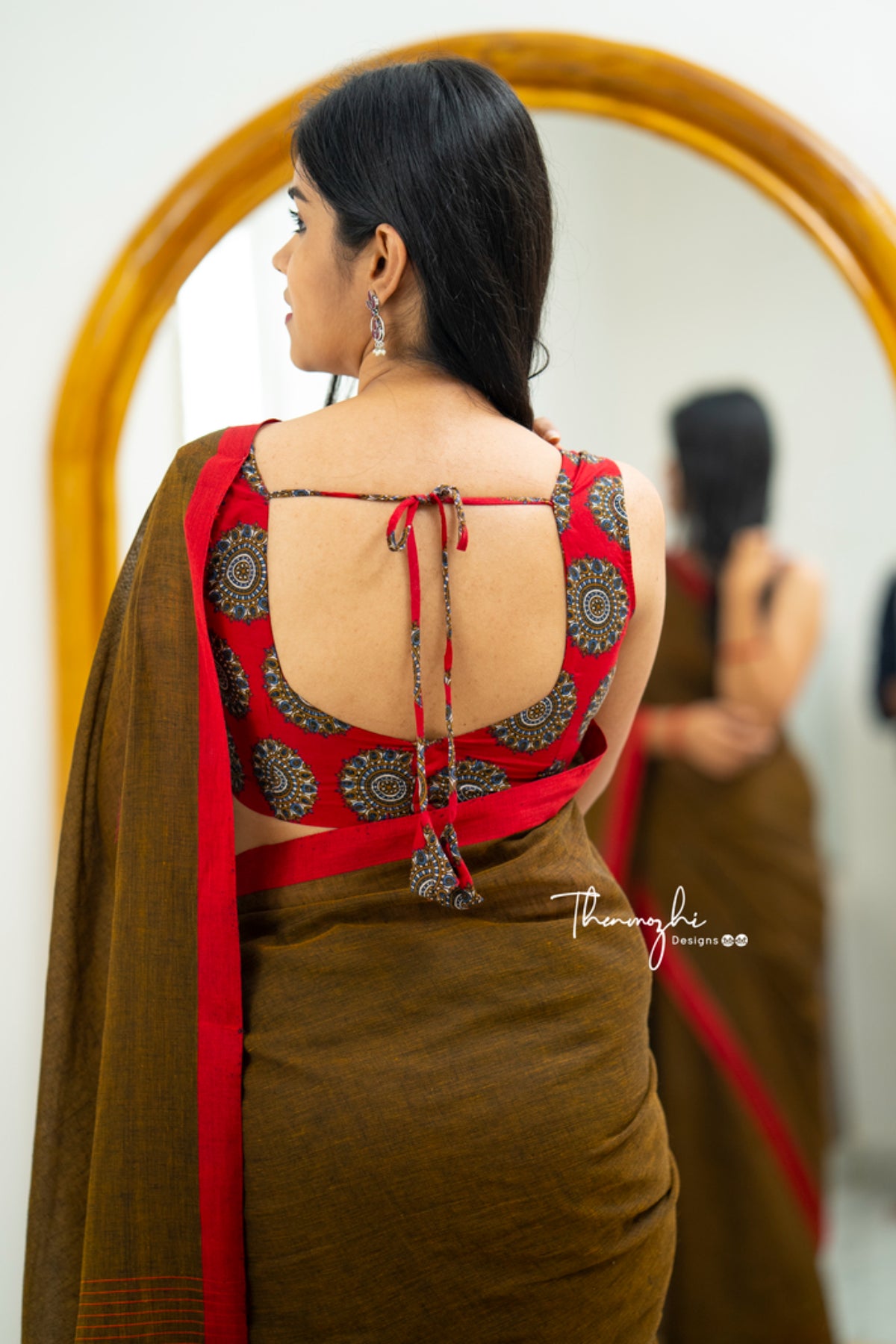 Shady Brown & Red (Soft Cotton)