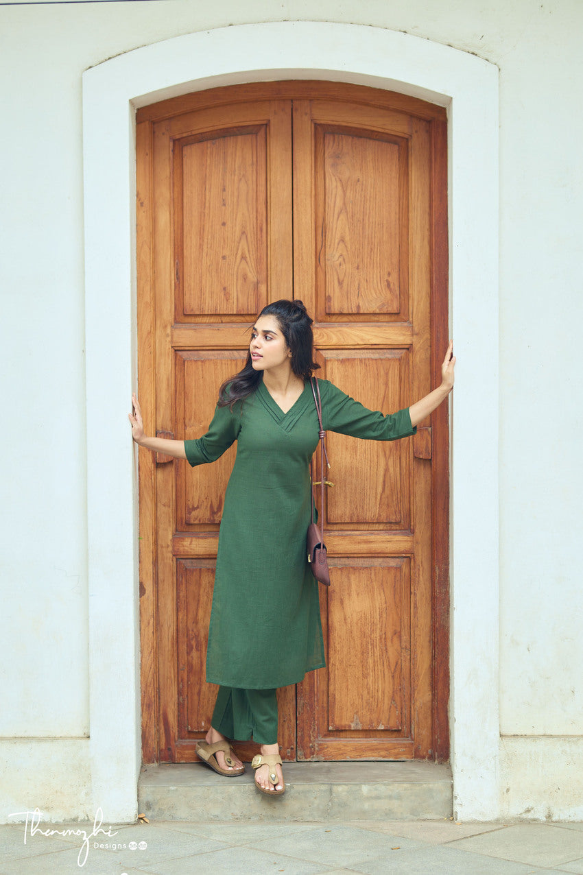 Bottle Green Co-ord Set