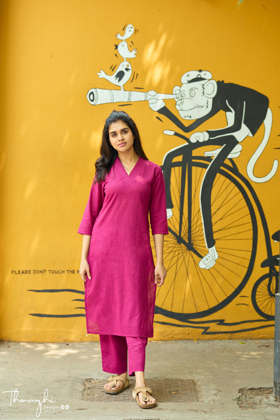 Dark Pink Co-ord Set