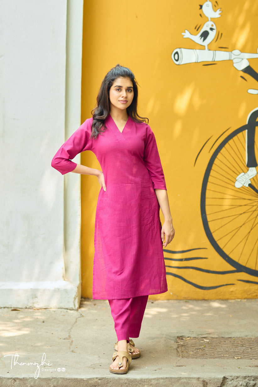 Dark Pink Co-ord Set