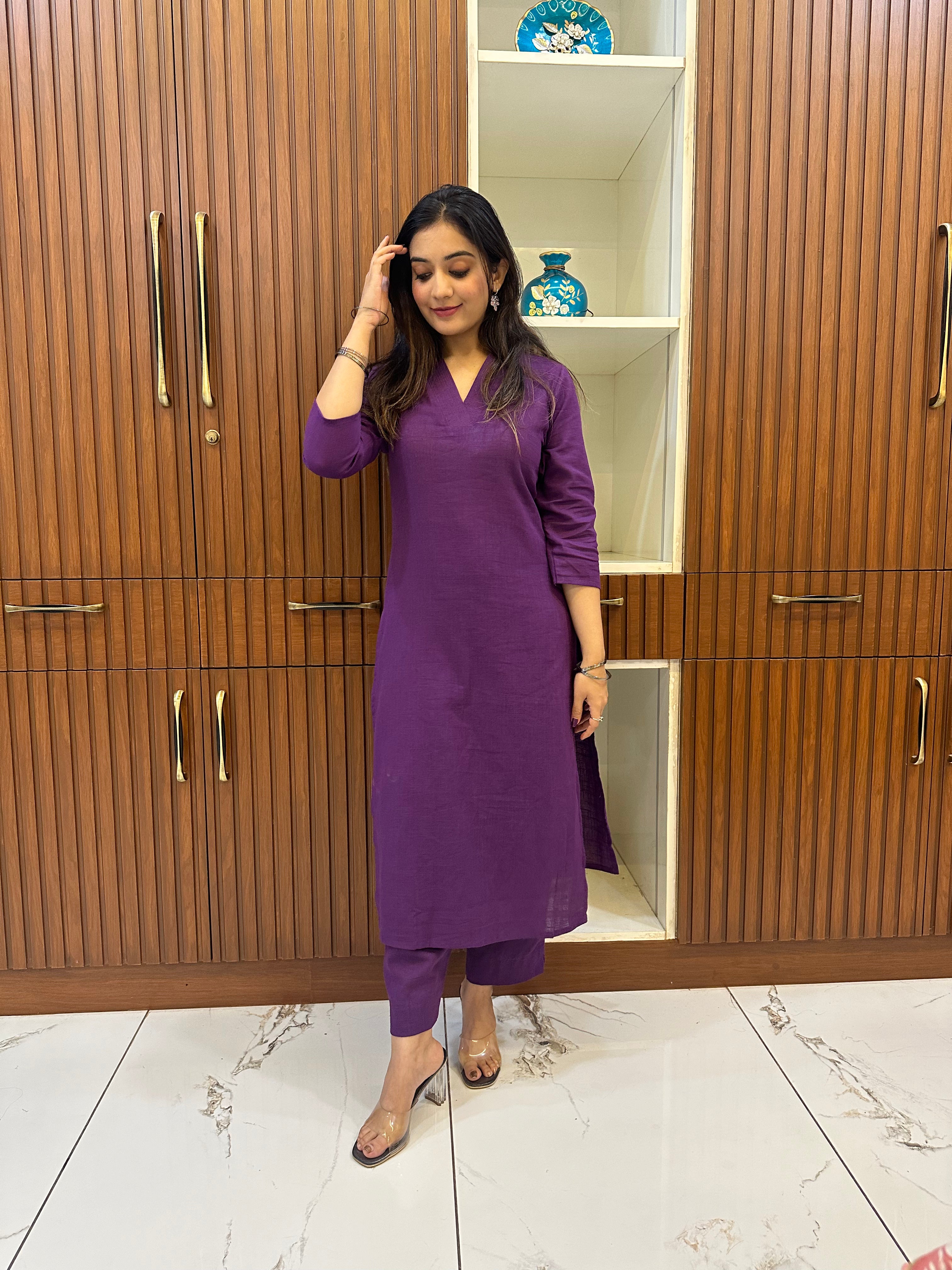 Athmika - Purple Co-ord Set