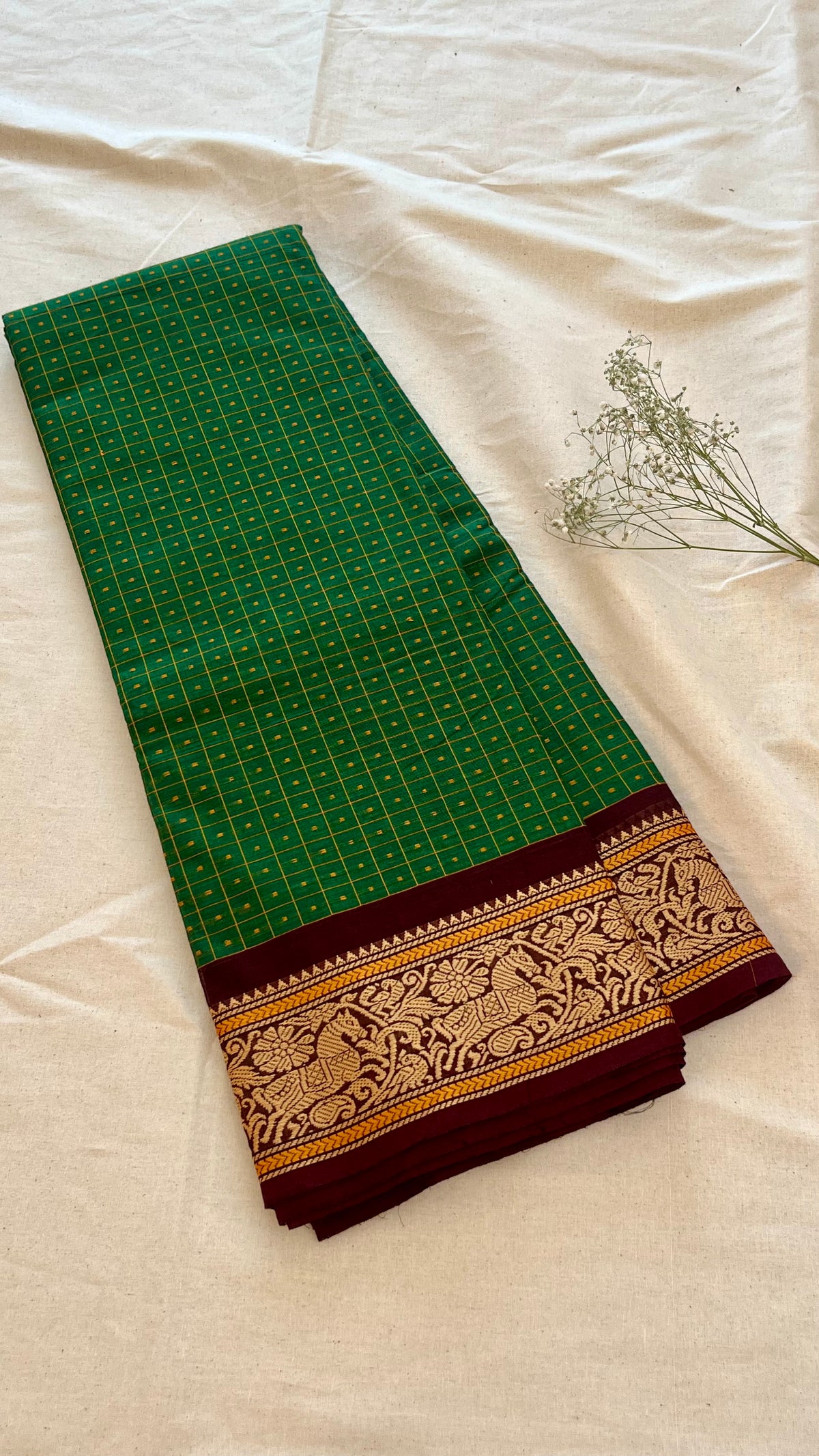 Kattam Chettinad Cotton Saree CW283