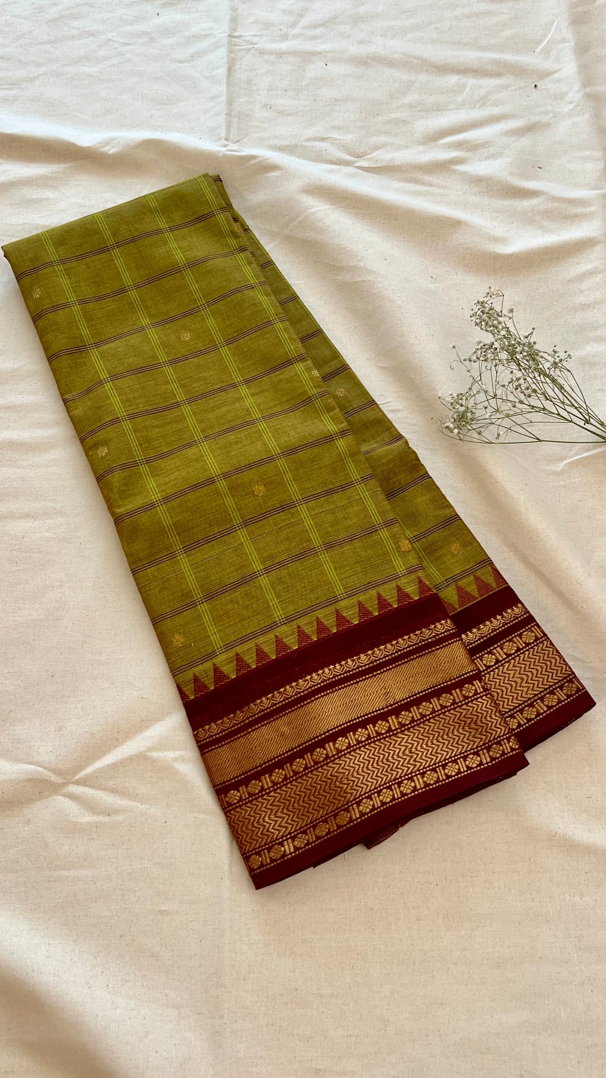 Kattam Chettinad Cotton Saree CW286