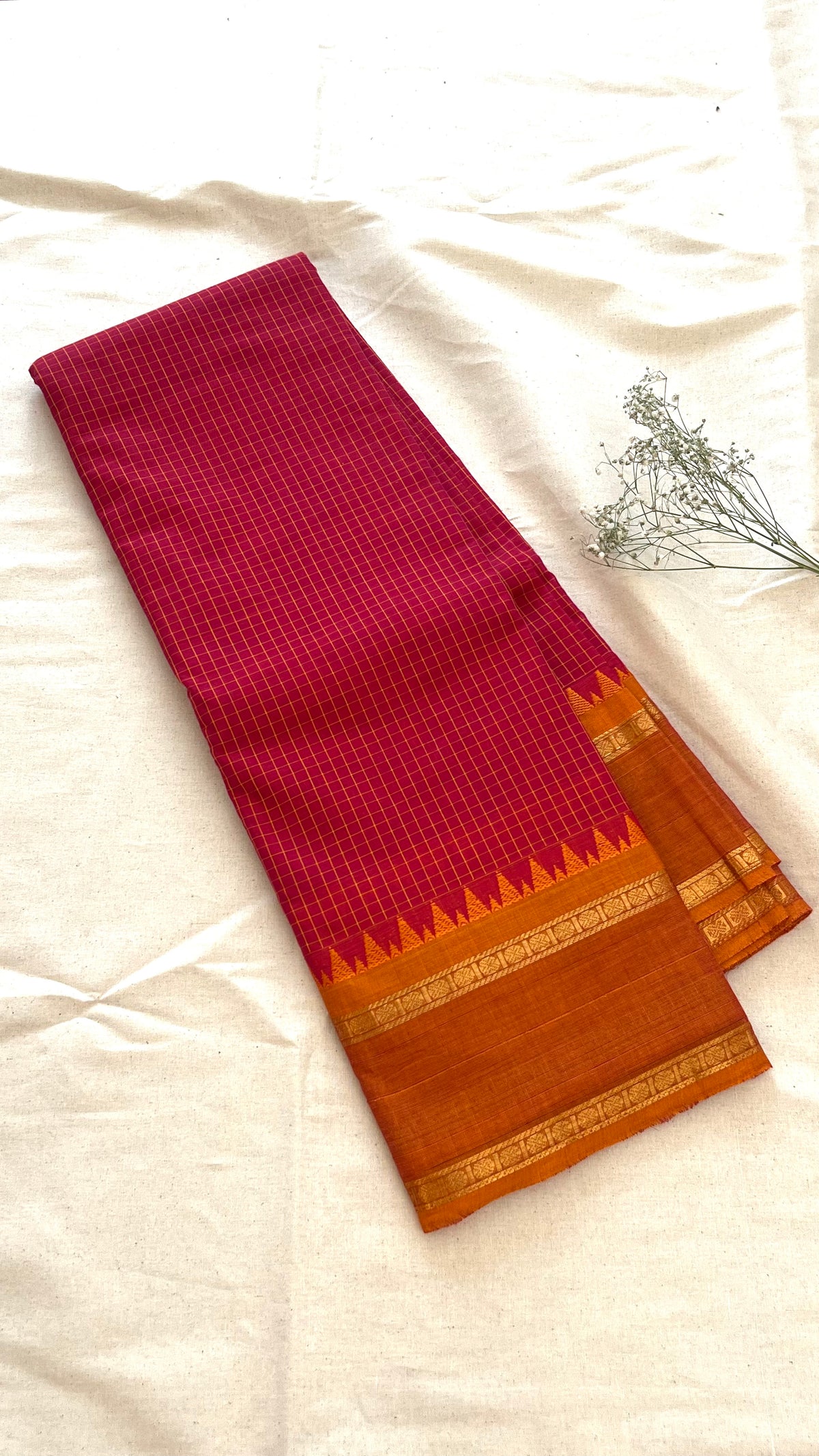 Kattam Chettinad Cotton Saree CW287