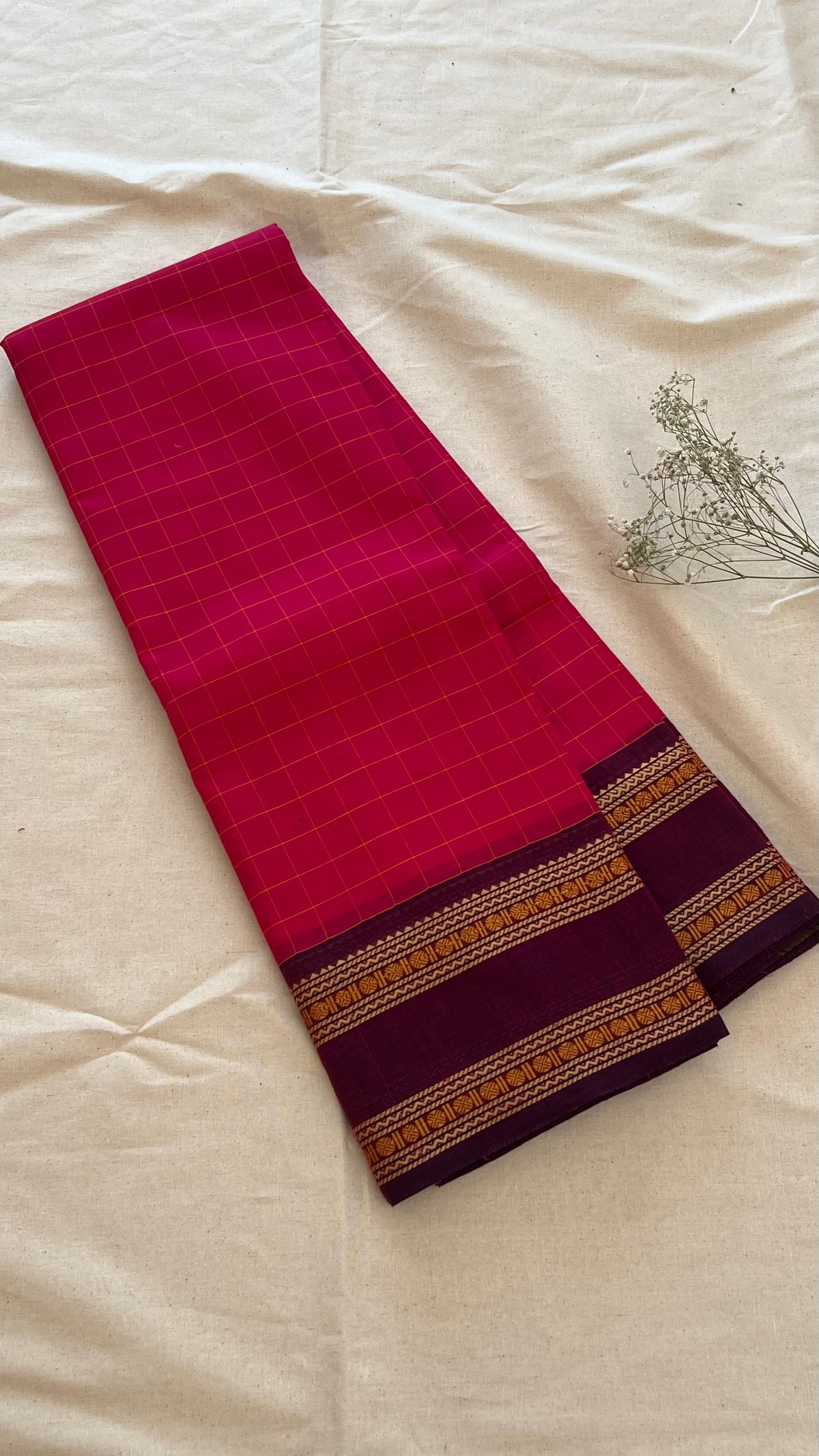 Kattam Chettinad Cotton Saree CW288