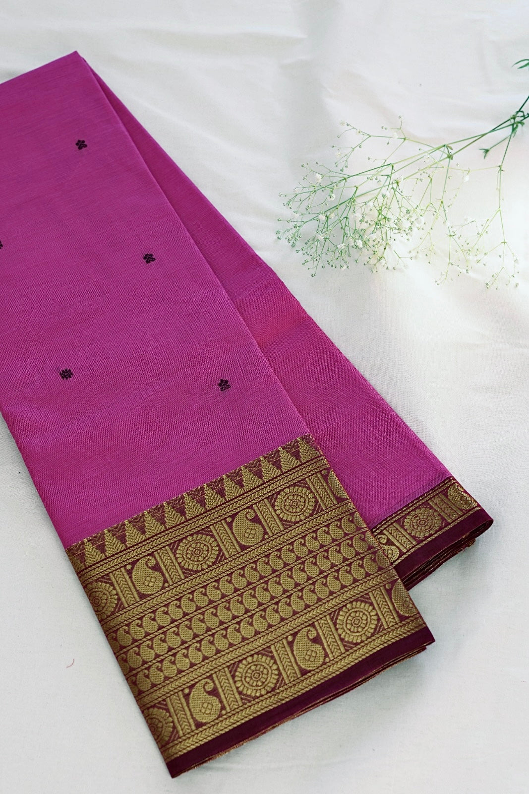Butta Chettinad Cotton Saree CW313