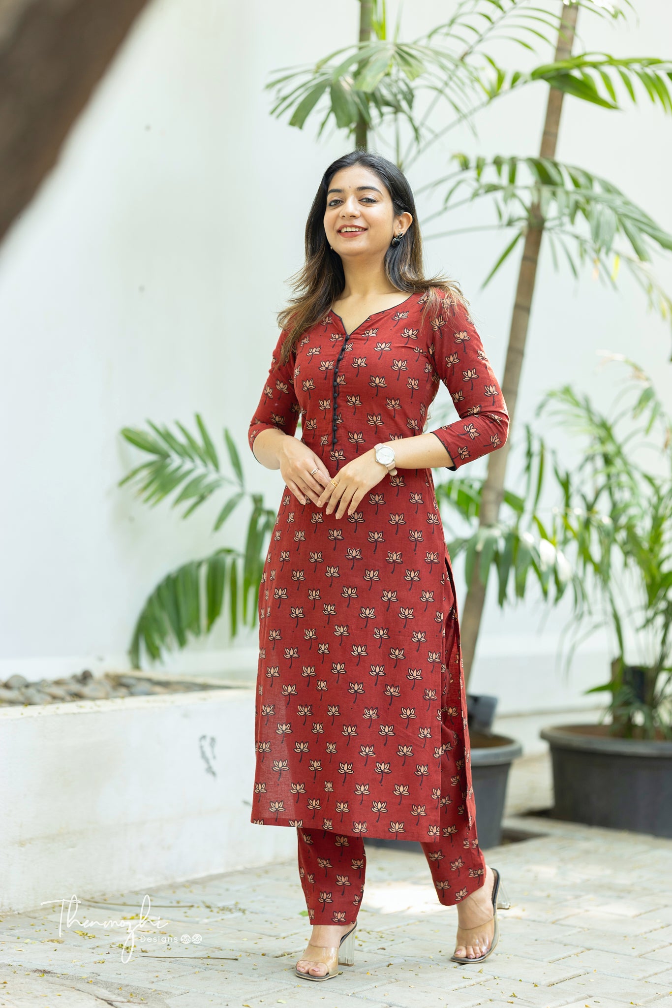 Cotton Salwar With Pencil Pants Dupatta Combo