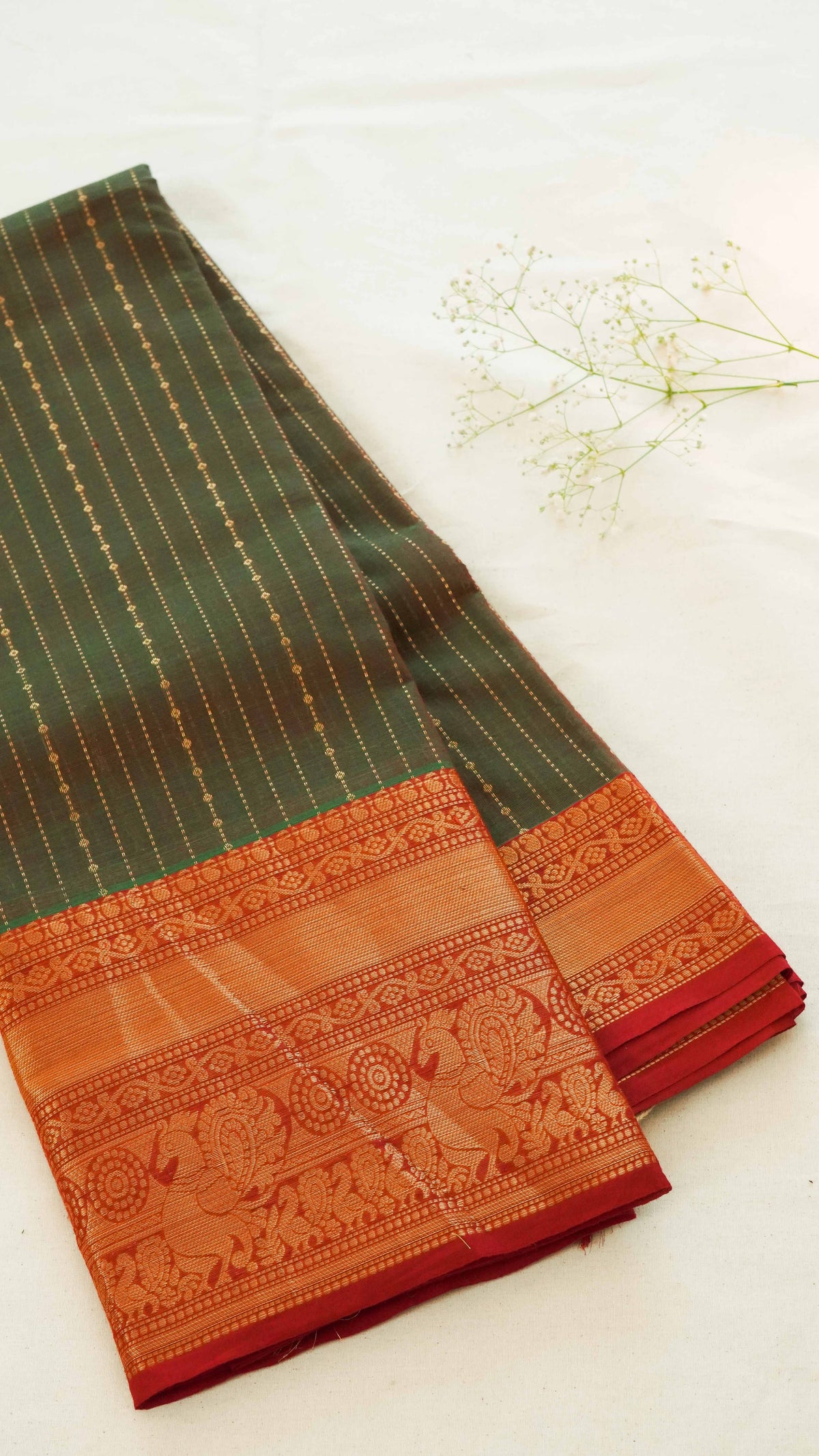 Vairaoosi Chettinad Cotton Saree CW111