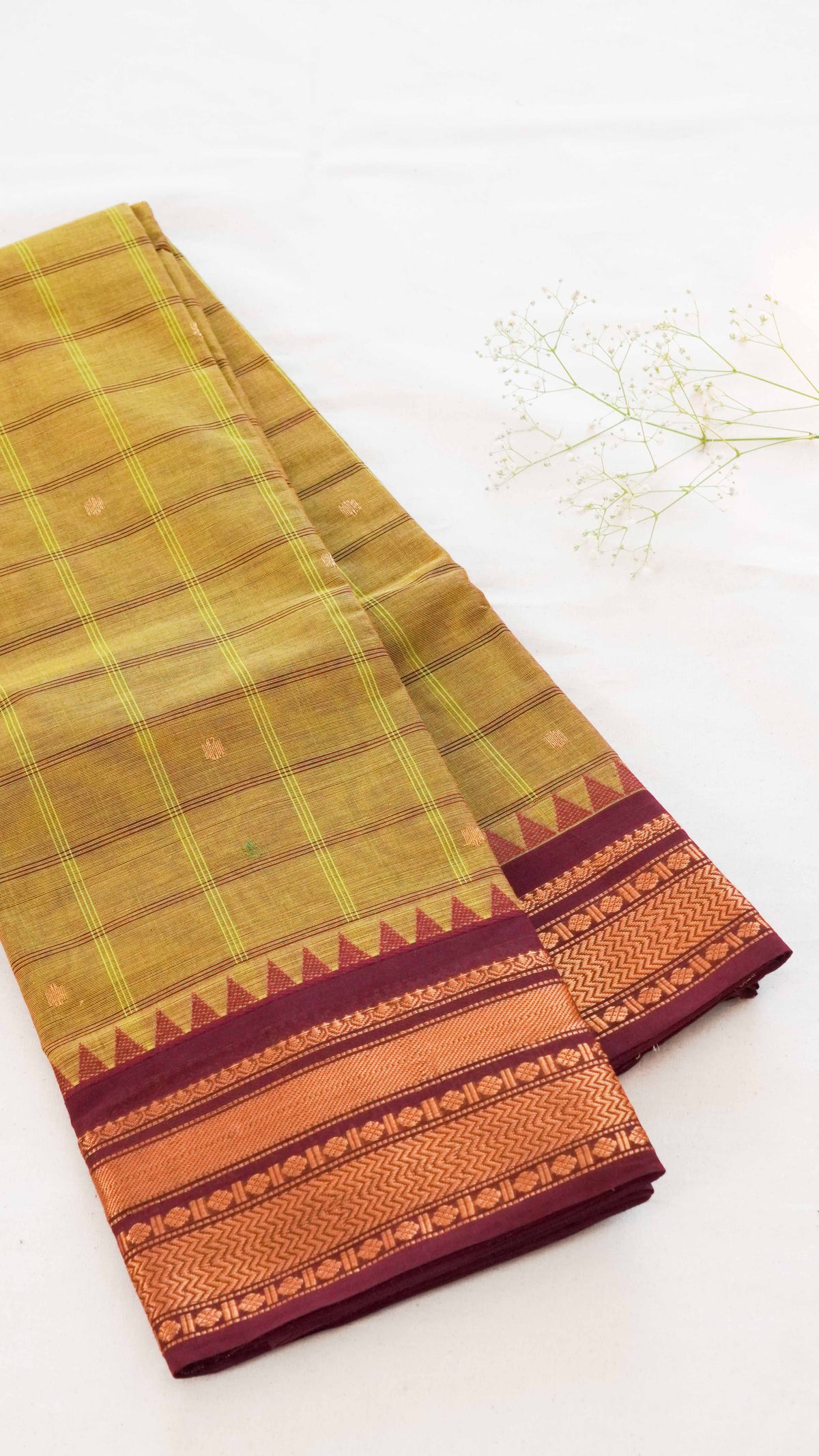 Kattam Chettinad Cotton Saree CW110