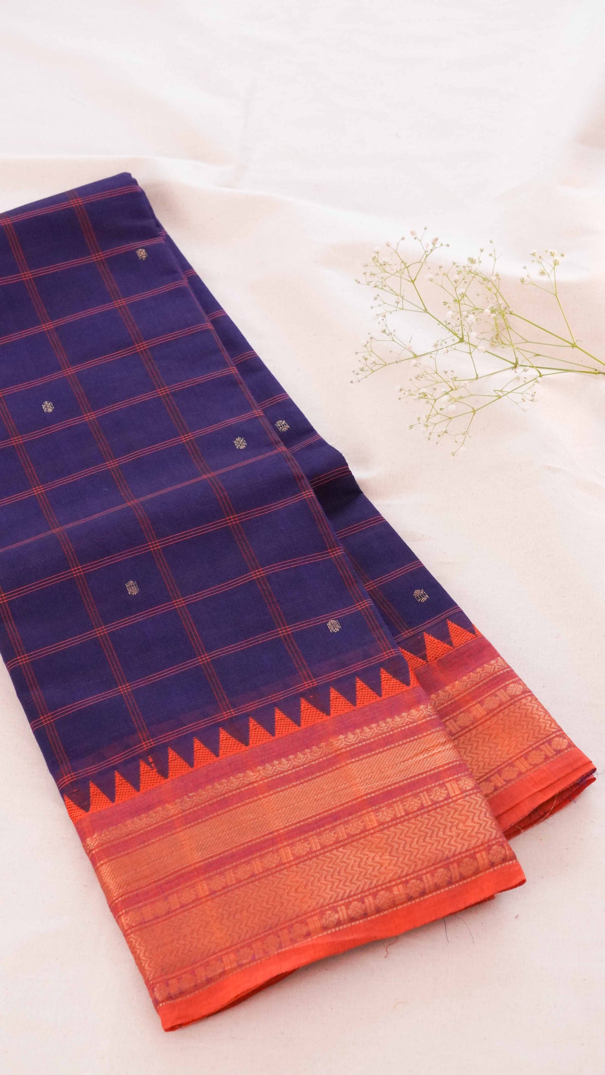 Kattam Chettinad Cotton Saree CW104