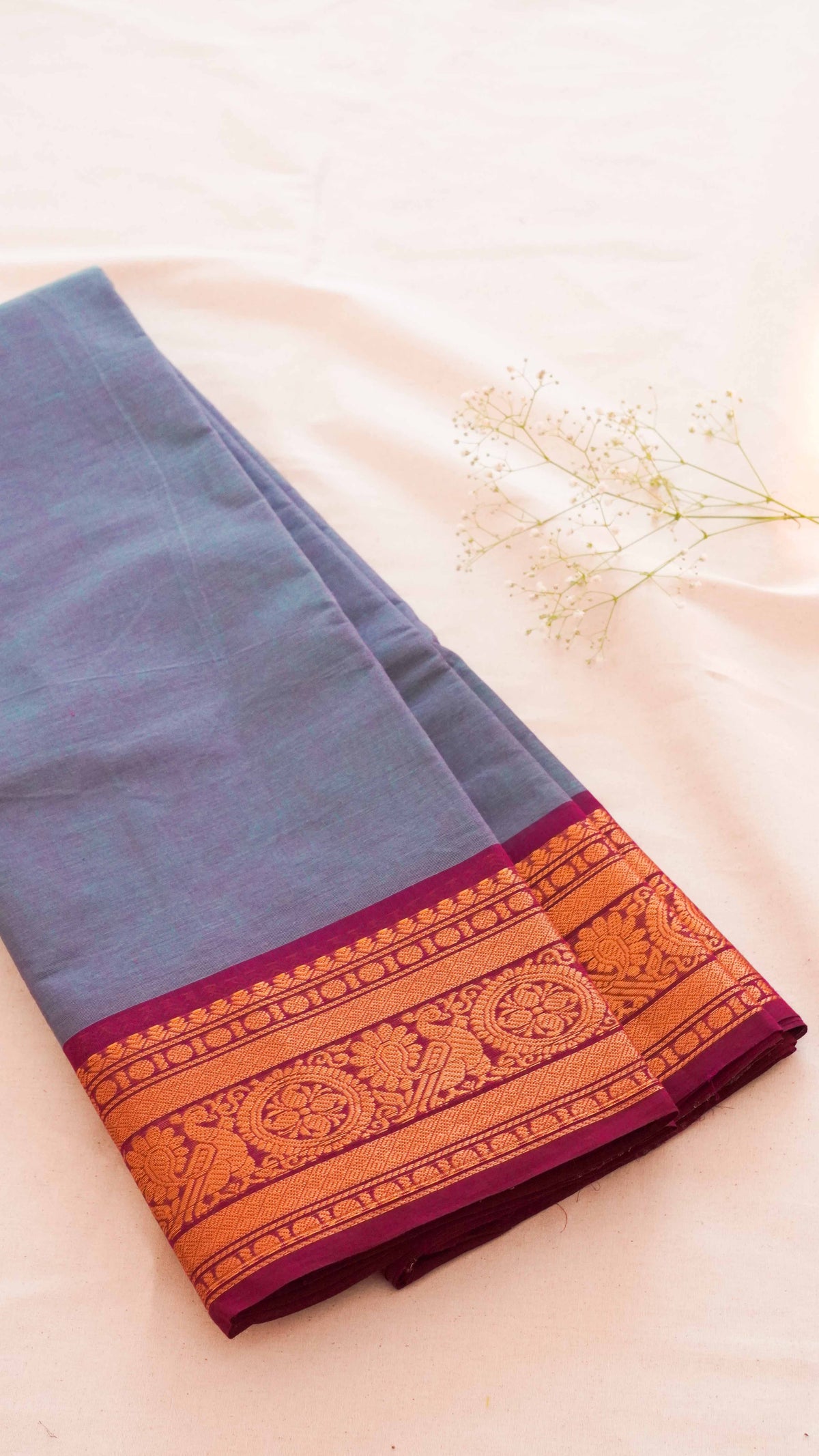 Kanchi Chettinad Cotton Saree CW85